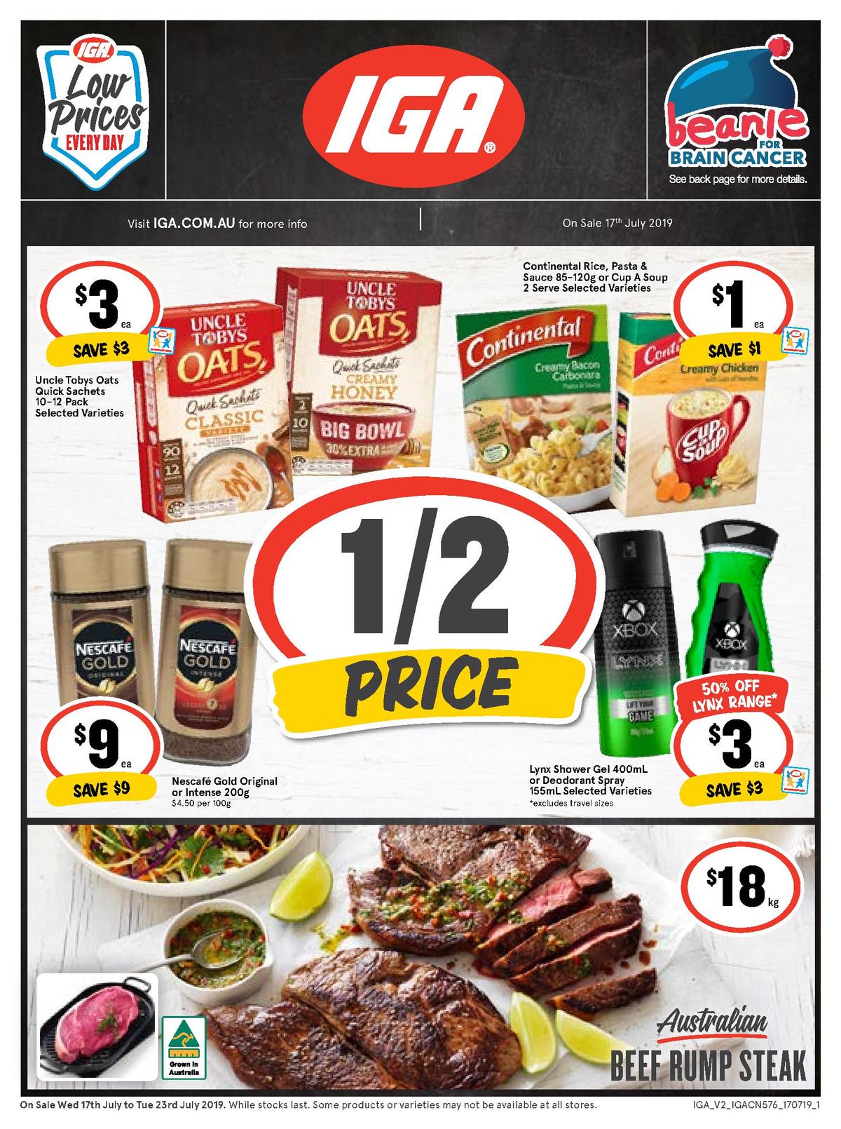 IGA Catalogues from 17 July