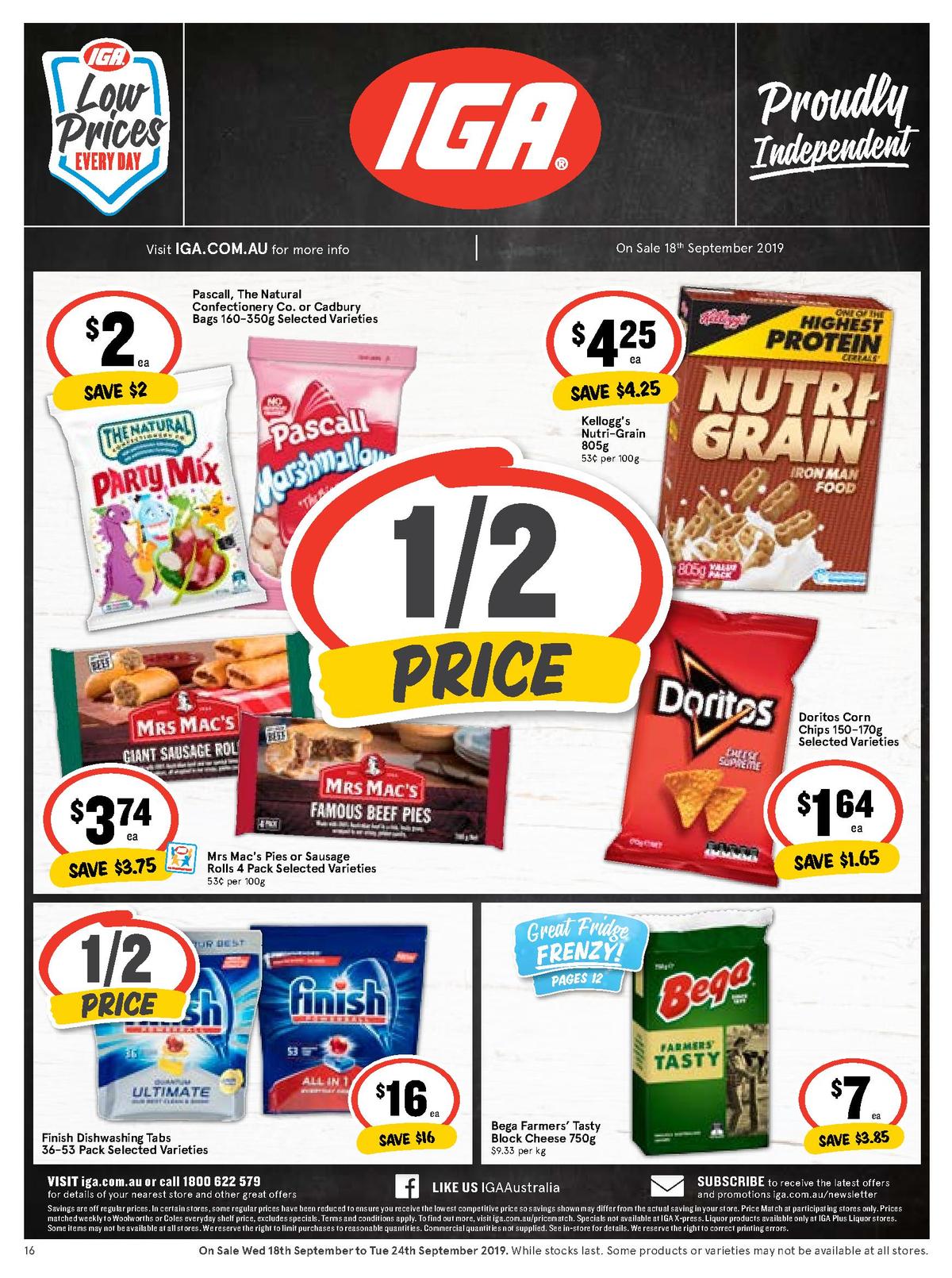 IGA Catalogues from 18 September