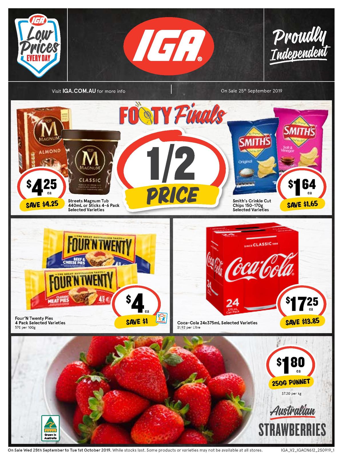 IGA Catalogues from 25 September