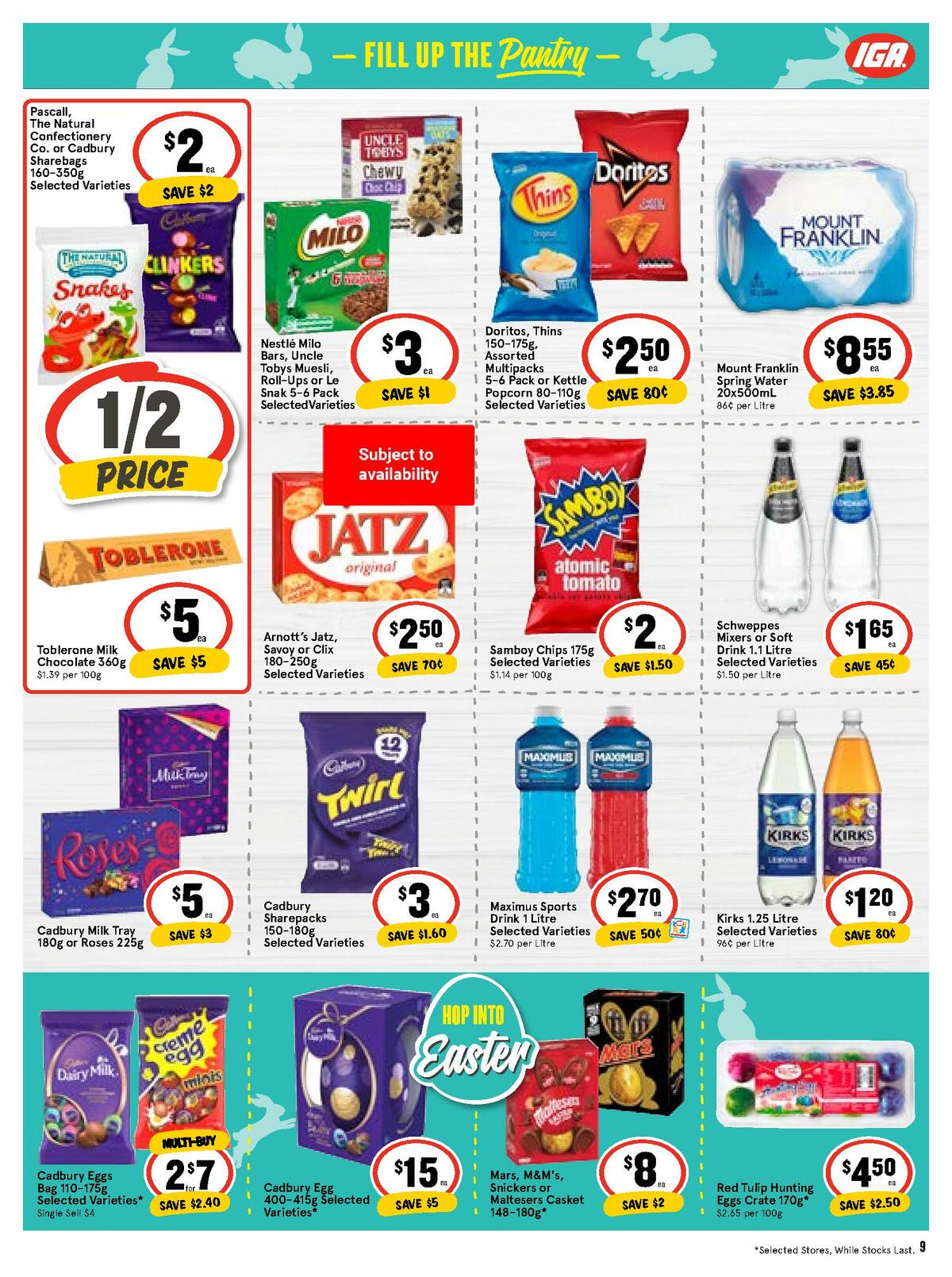 IGA Catalogues from 1 April