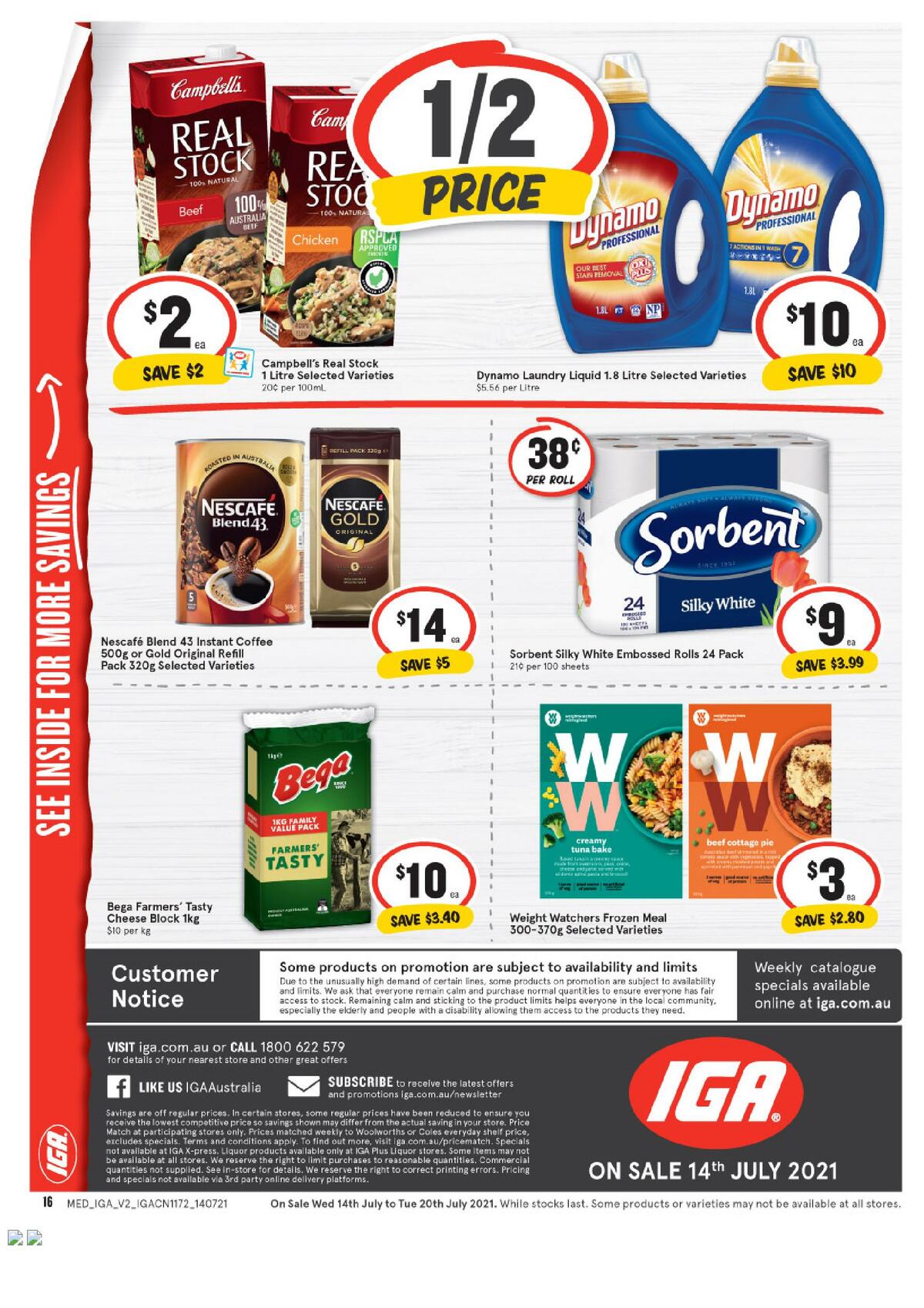 IGA Catalogues from 14 July