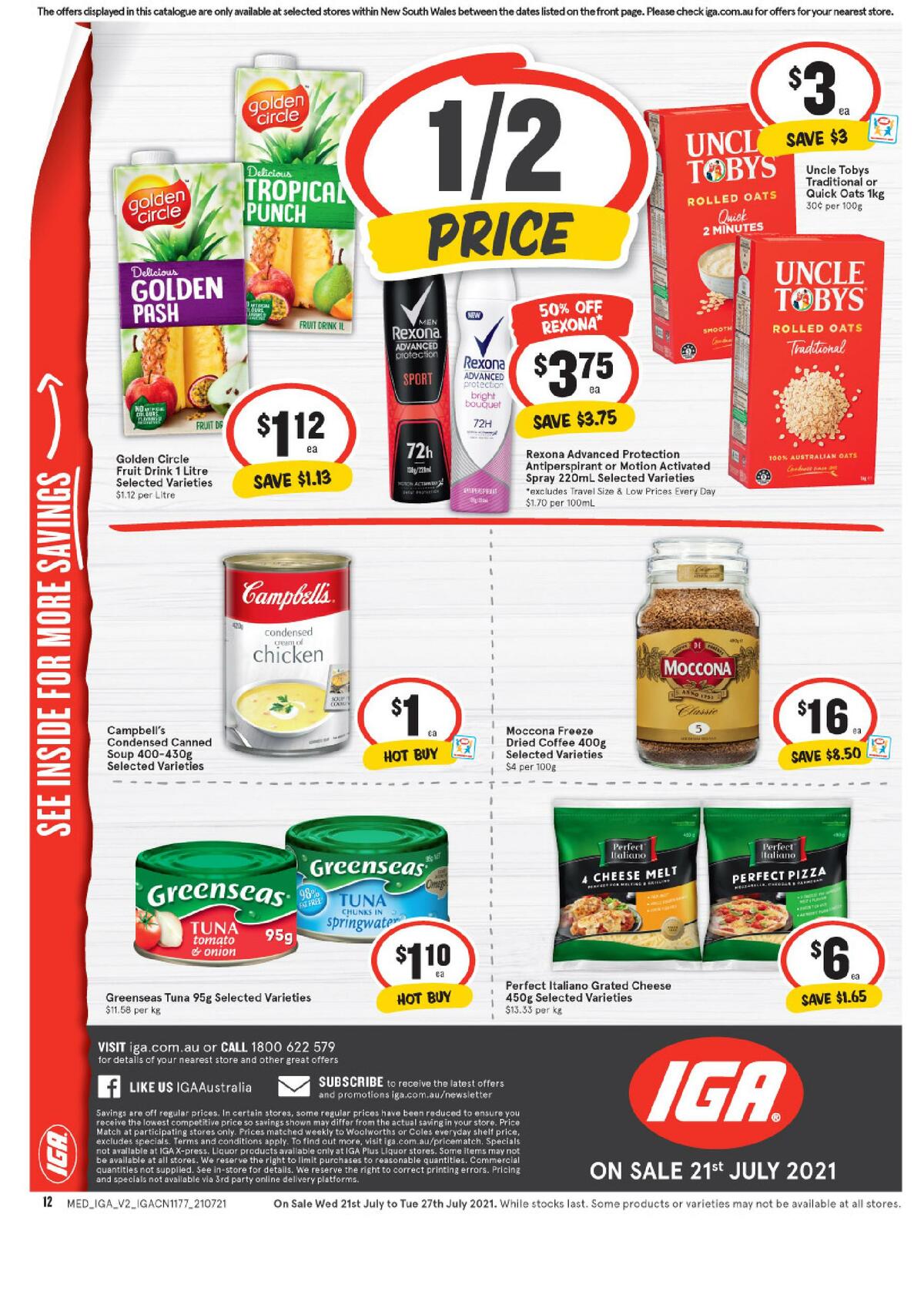 IGA Catalogues from 21 July