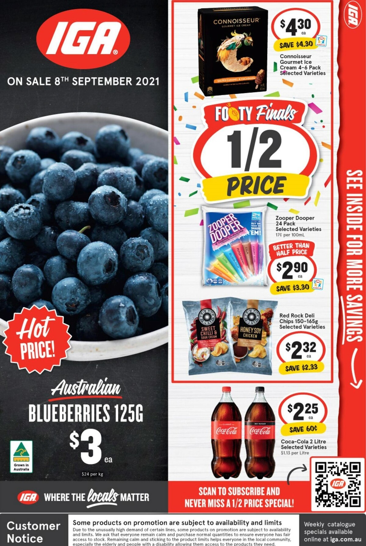 IGA Catalogues from 8 September