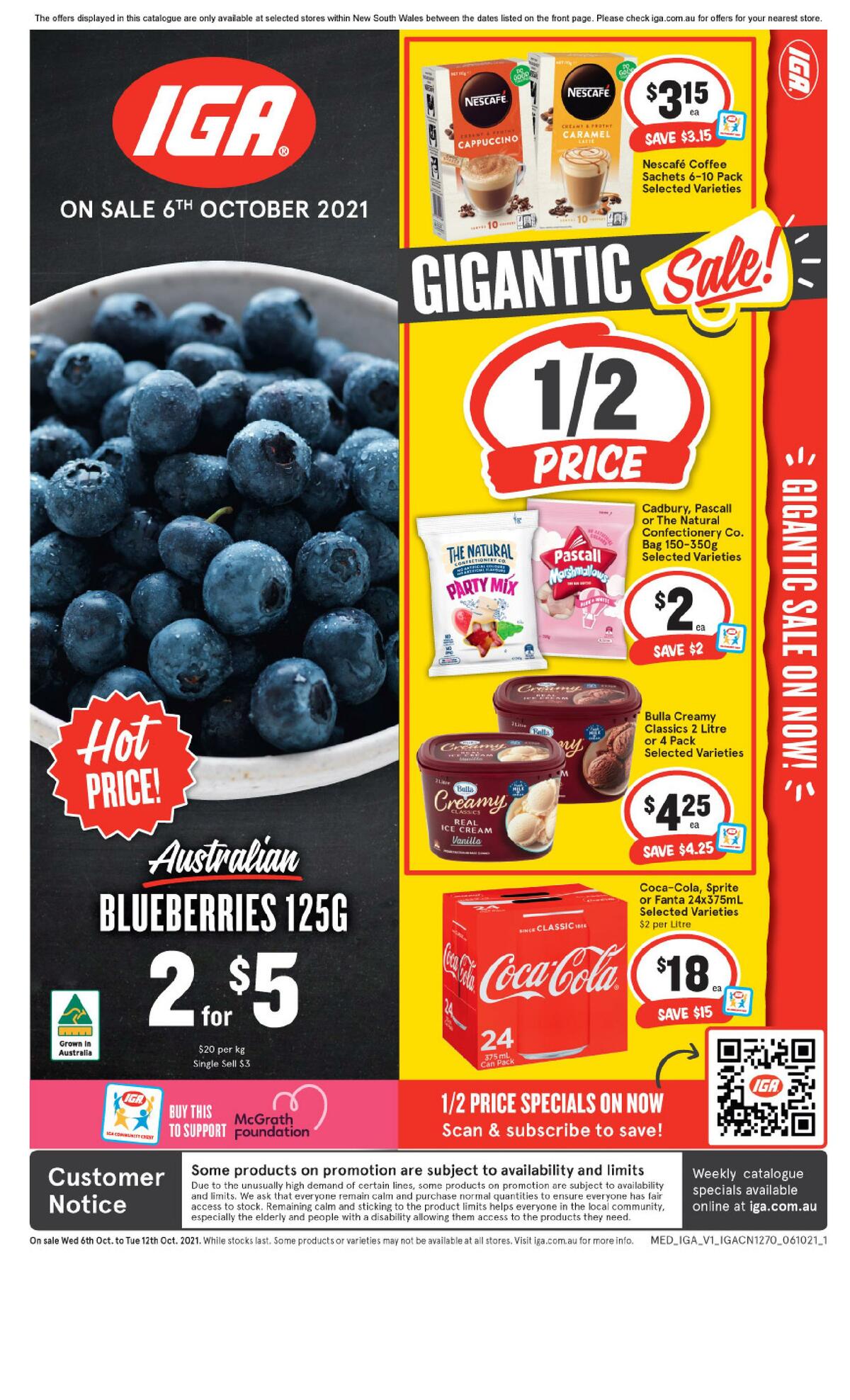 IGA Catalogues from 6 October