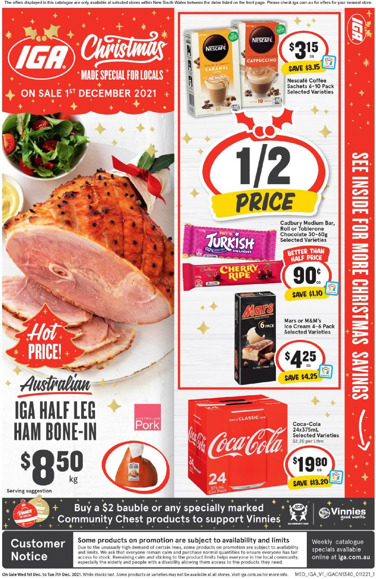 IGA Catalogues from 1 December