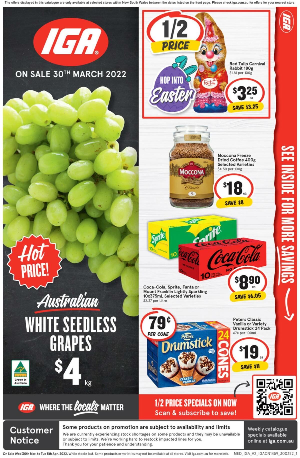 IGA Catalogues from 30 March