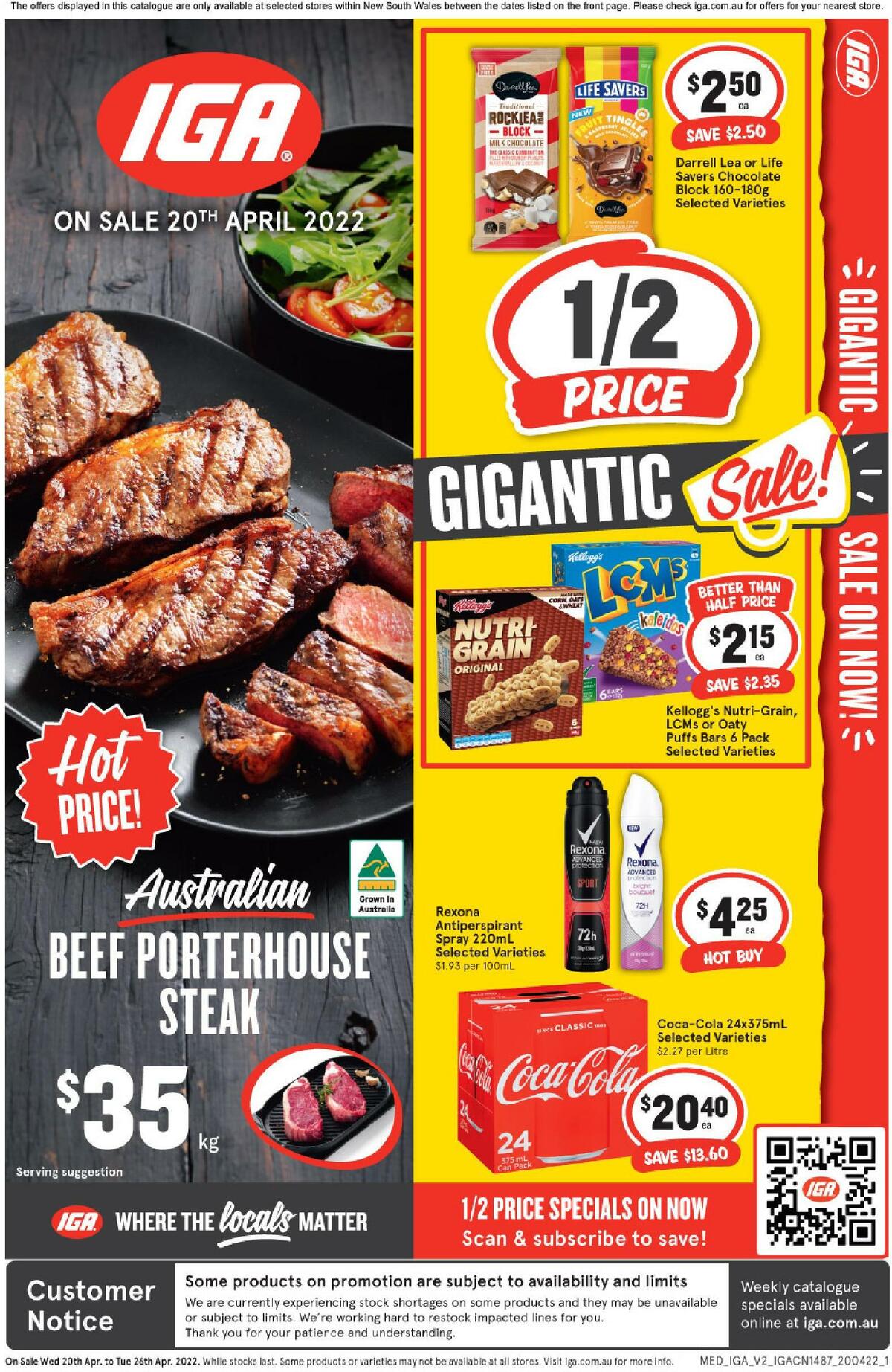IGA Catalogues from 20 April