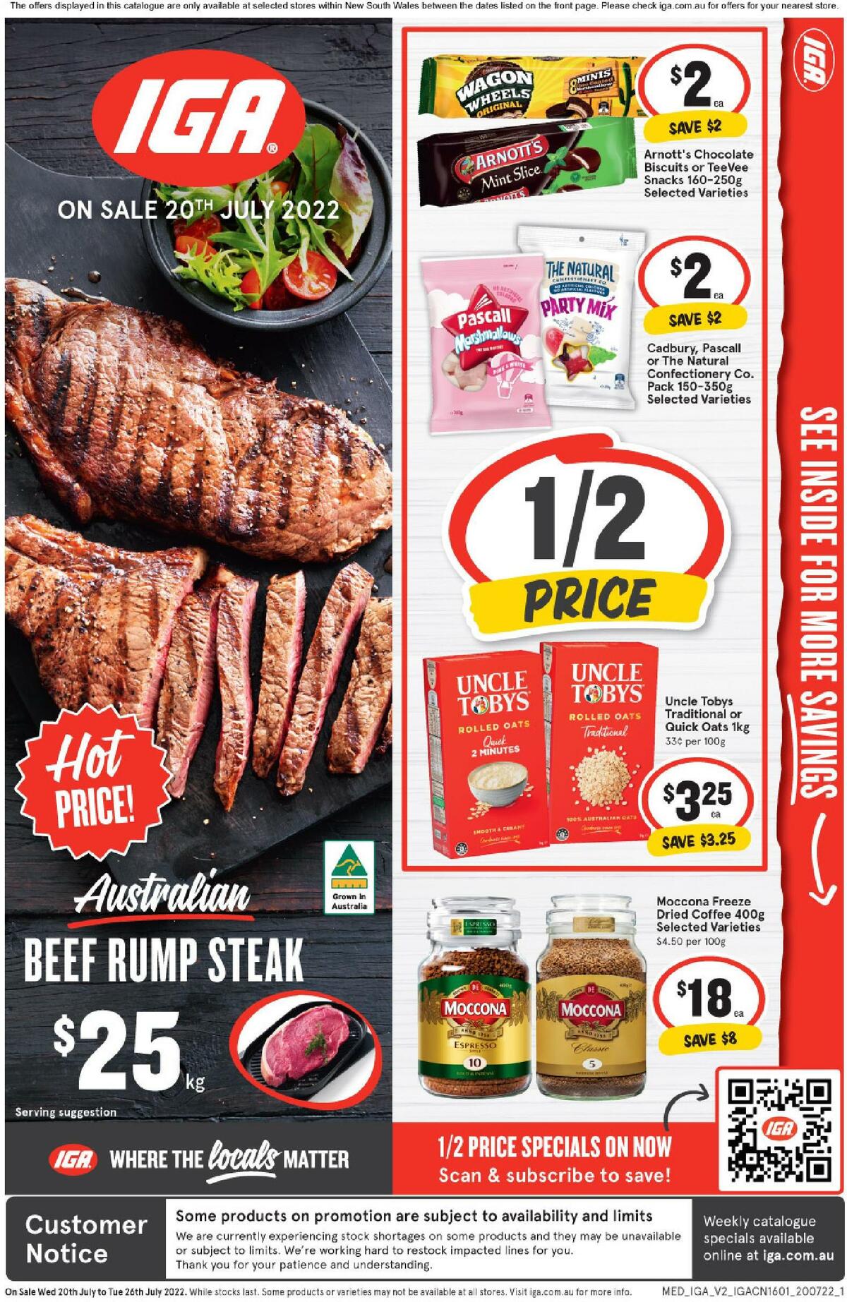 IGA Catalogues from 20 July