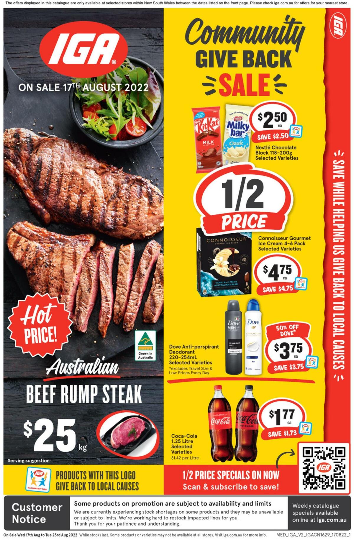 IGA Catalogues from 17 August