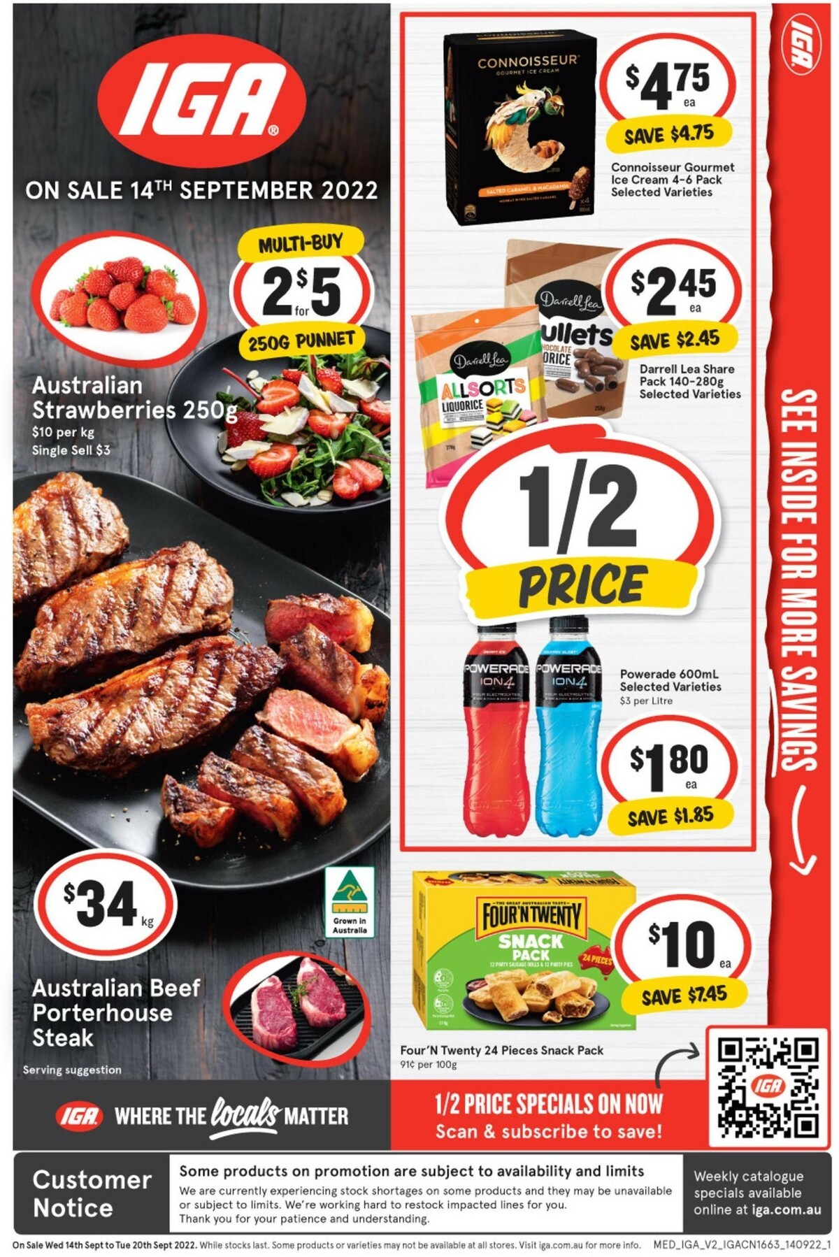 IGA Catalogues from 14 September