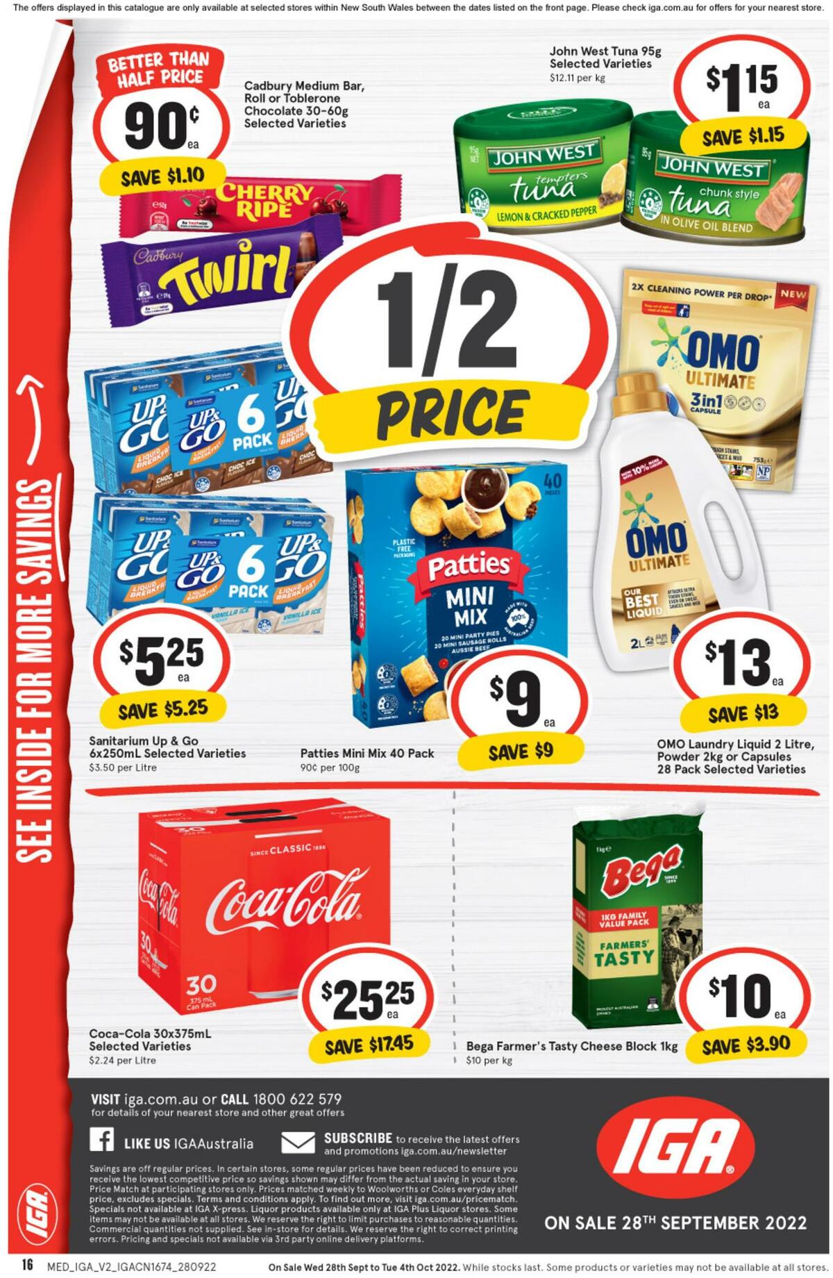 IGA Catalogues from 28 September