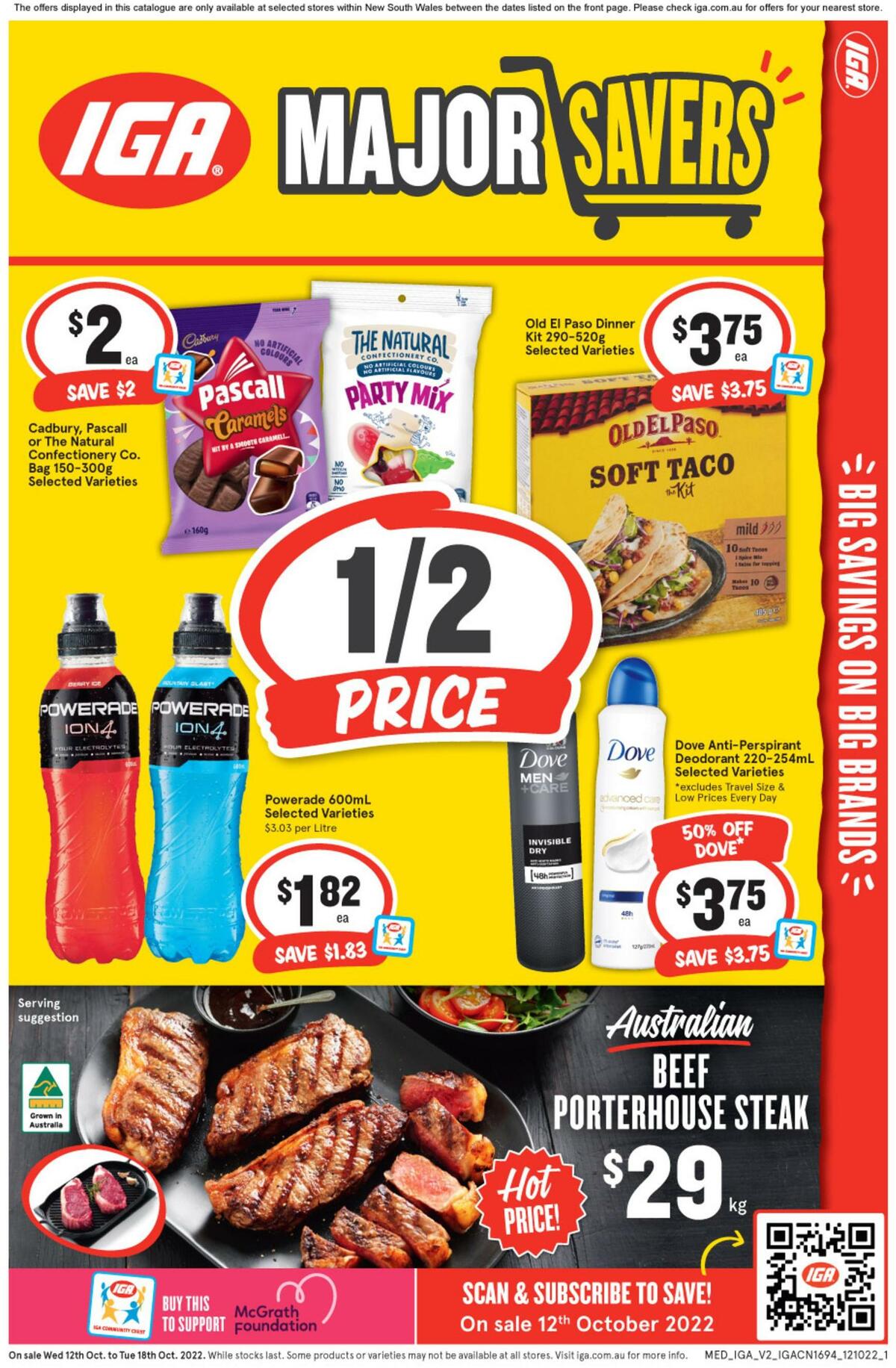 IGA Catalogues from 12 October