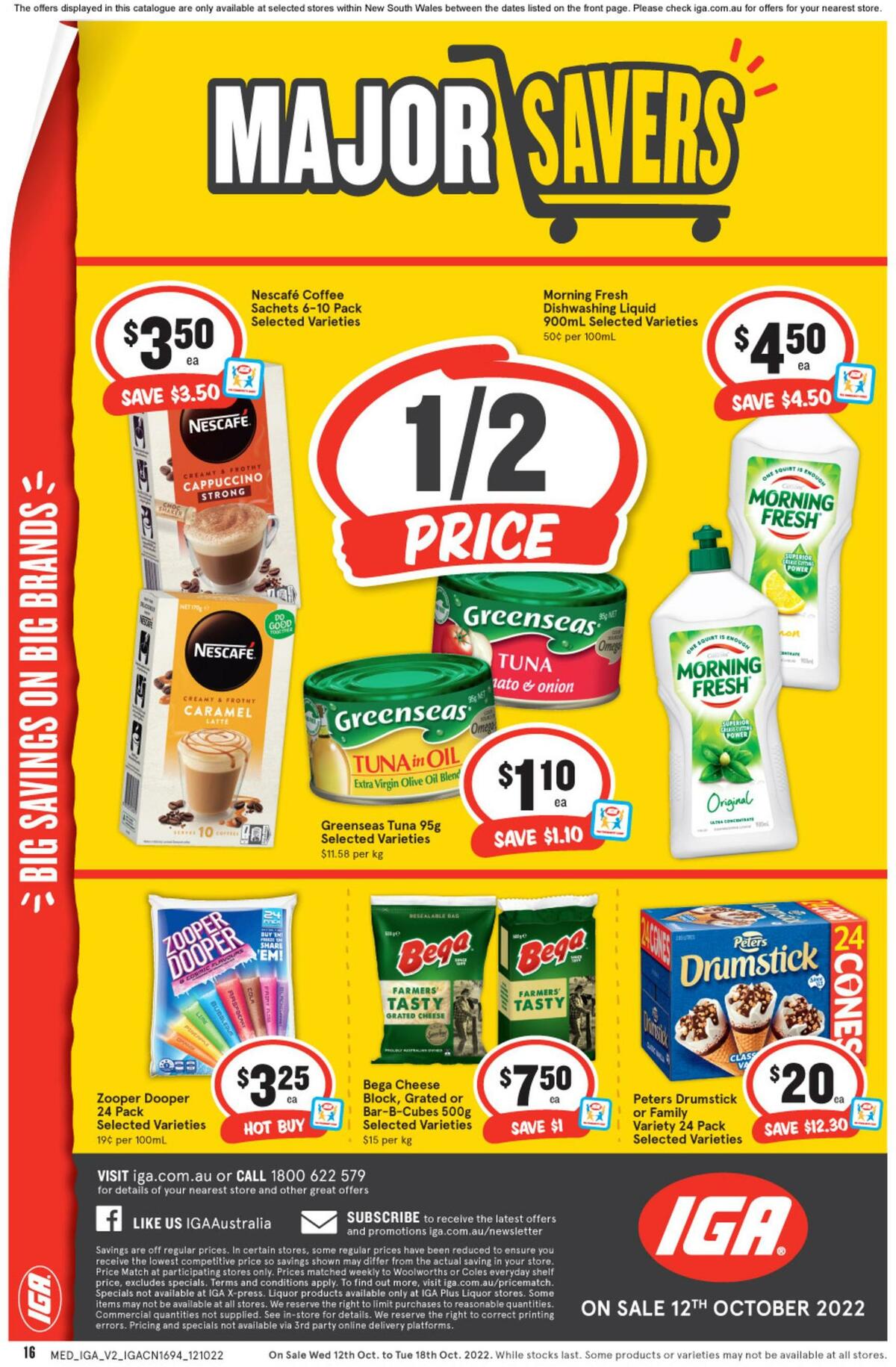 IGA Catalogues from 12 October
