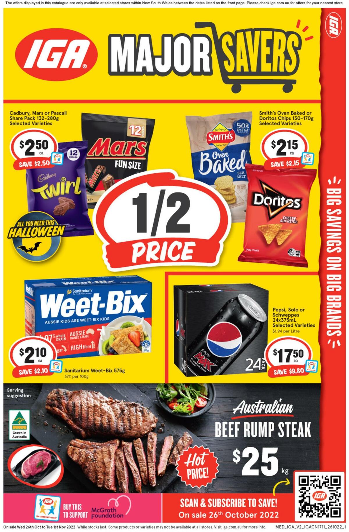 IGA Catalogues from 26 October