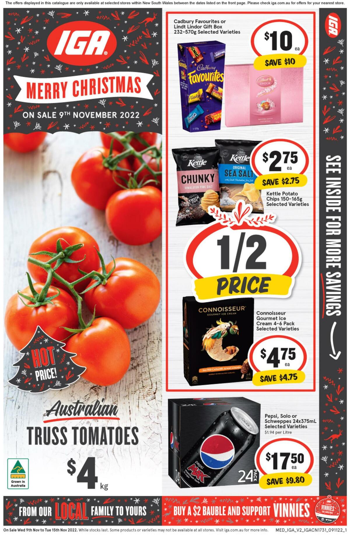 IGA Catalogues from 9 November