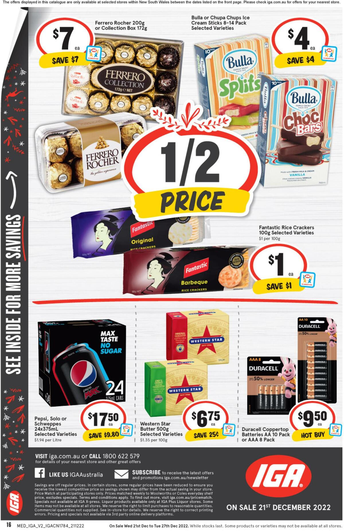 IGA Catalogues from 21 December