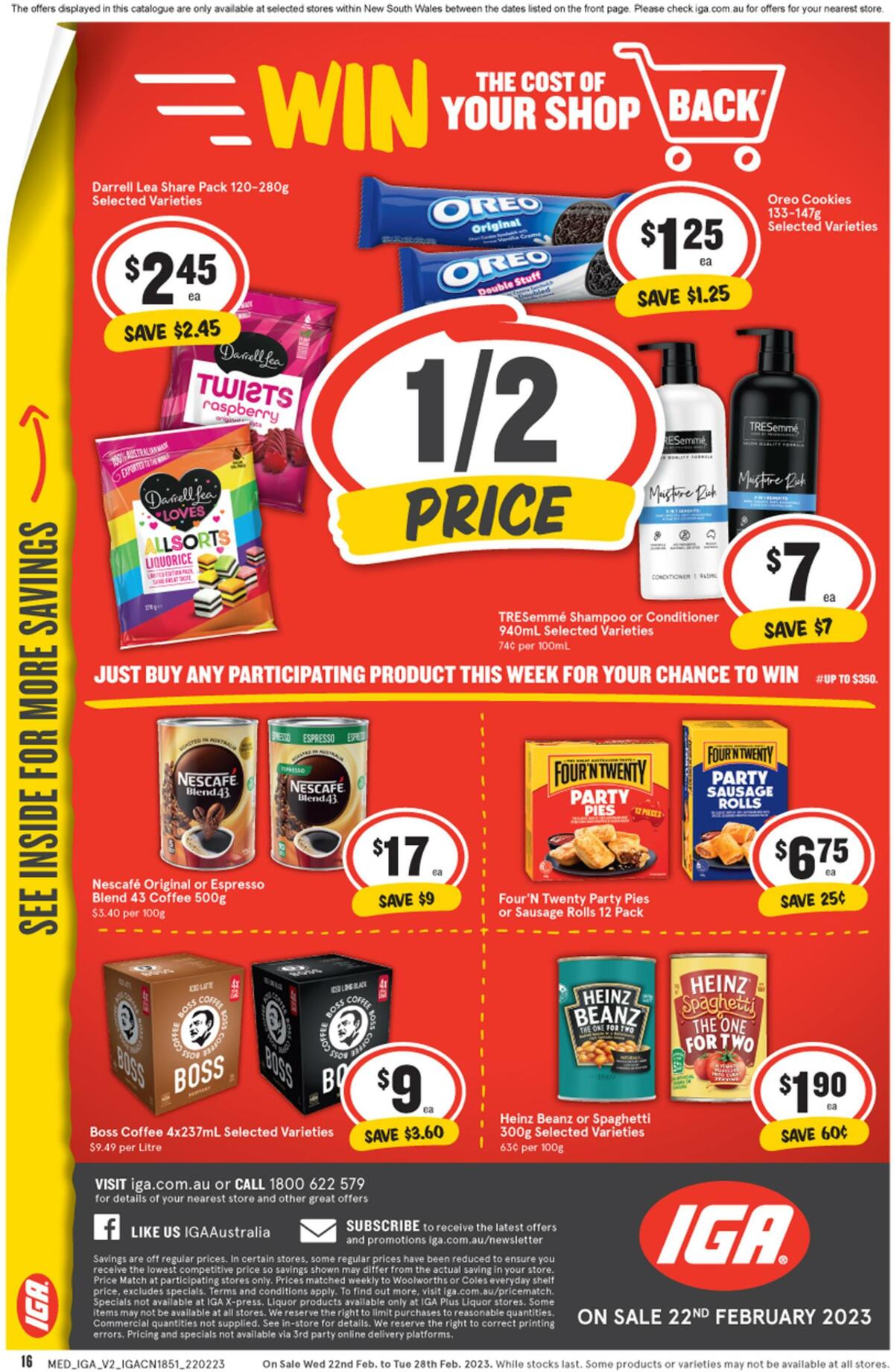 IGA Catalogues from 22 February