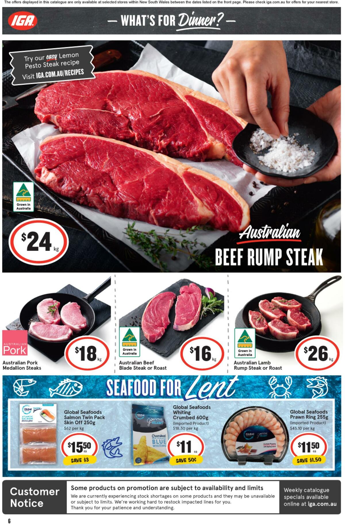 IGA Catalogues from 22 March