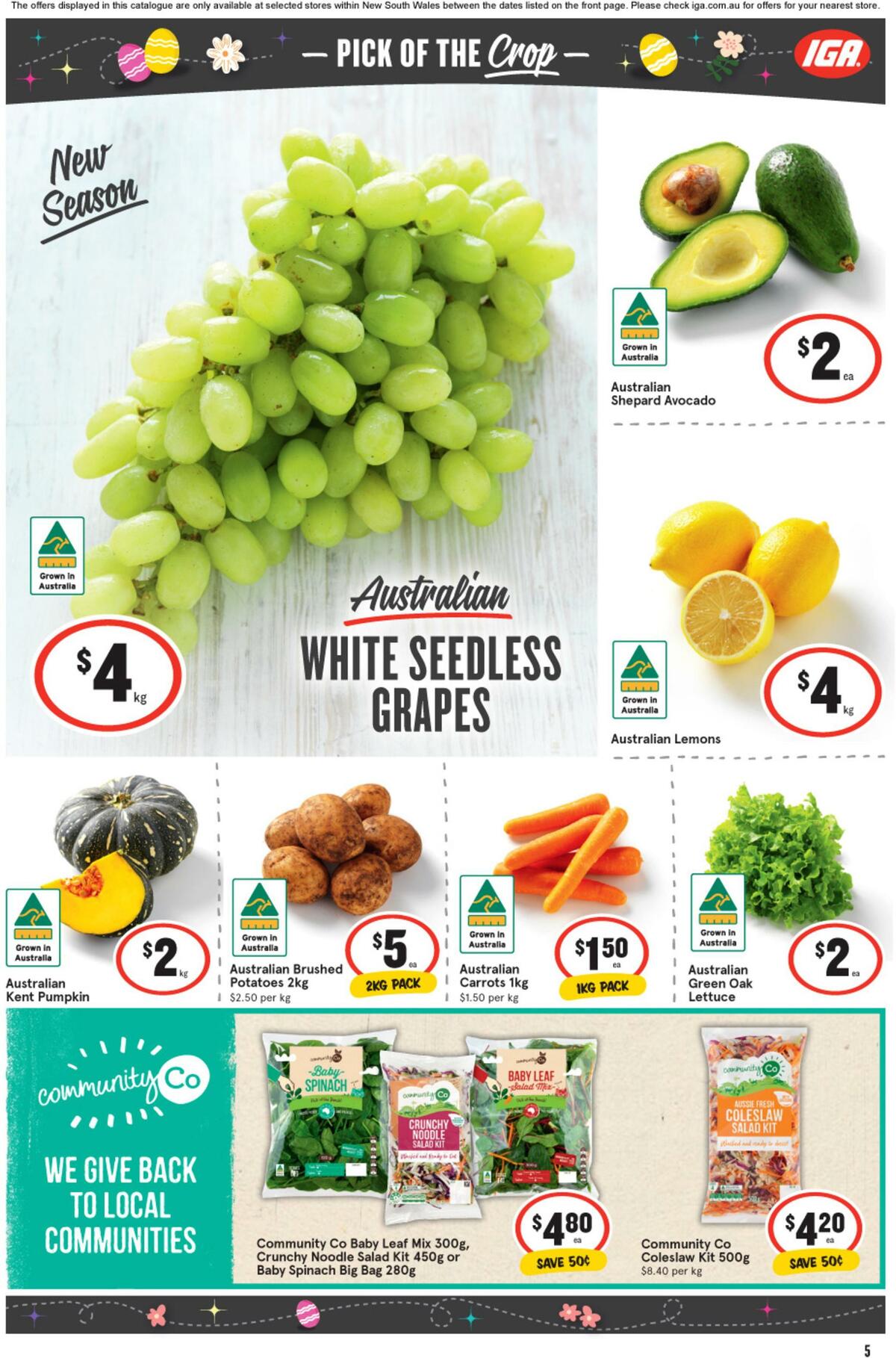 IGA Catalogues from 5 April