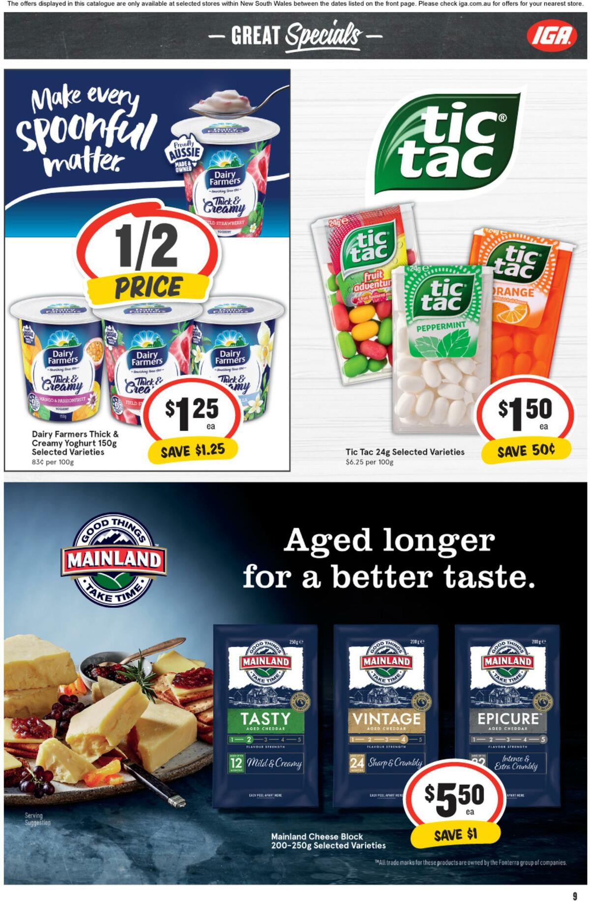 IGA Catalogues from 1 January