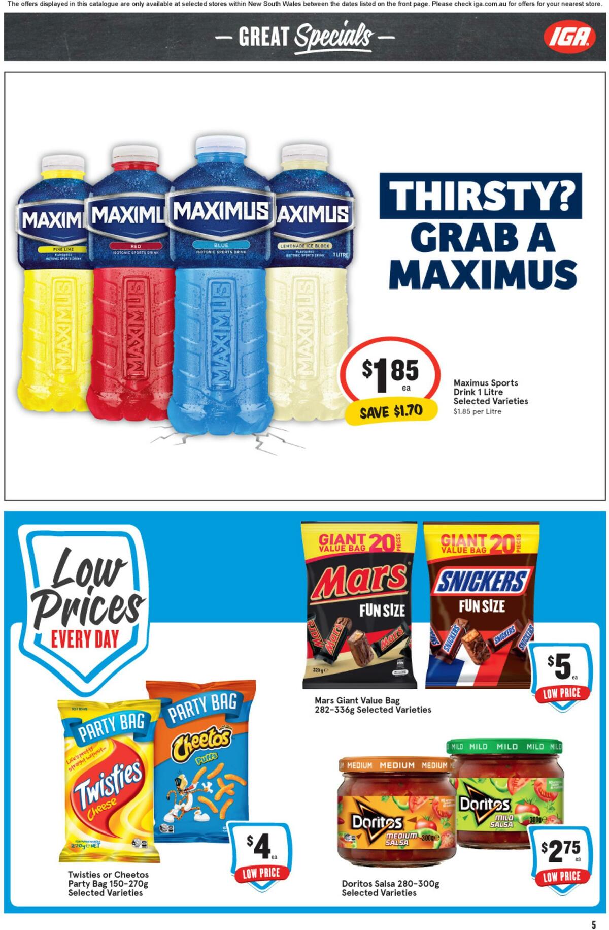 IGA Catalogues from 1 January