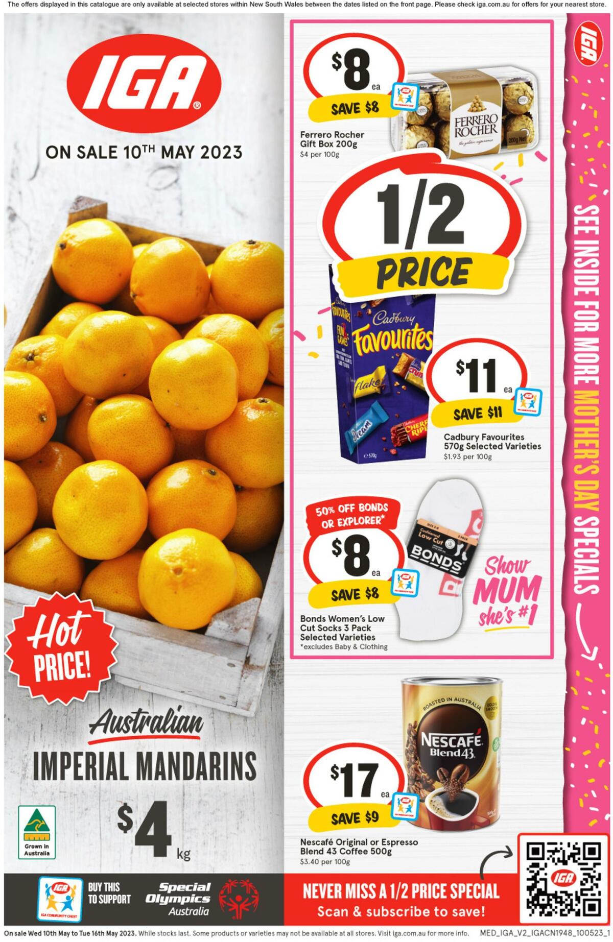 IGA Catalogues from 10 May