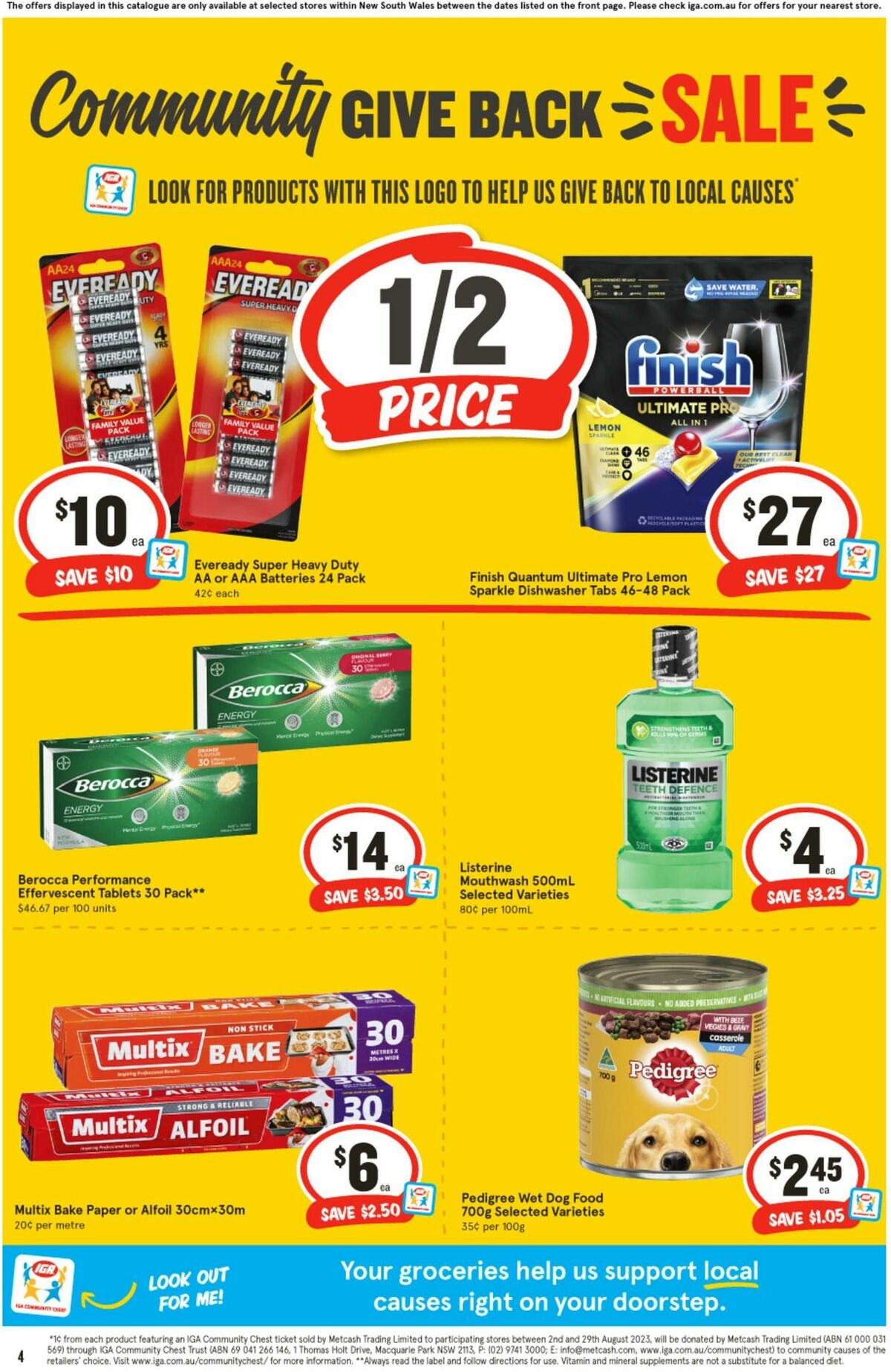 IGA Catalogues from 2 August