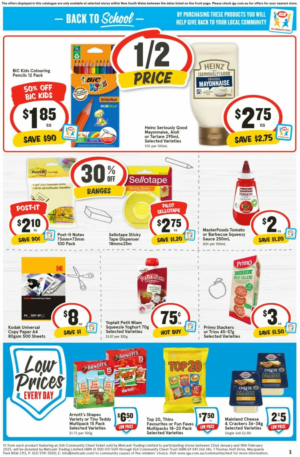 IGA Catalogues from 22 January