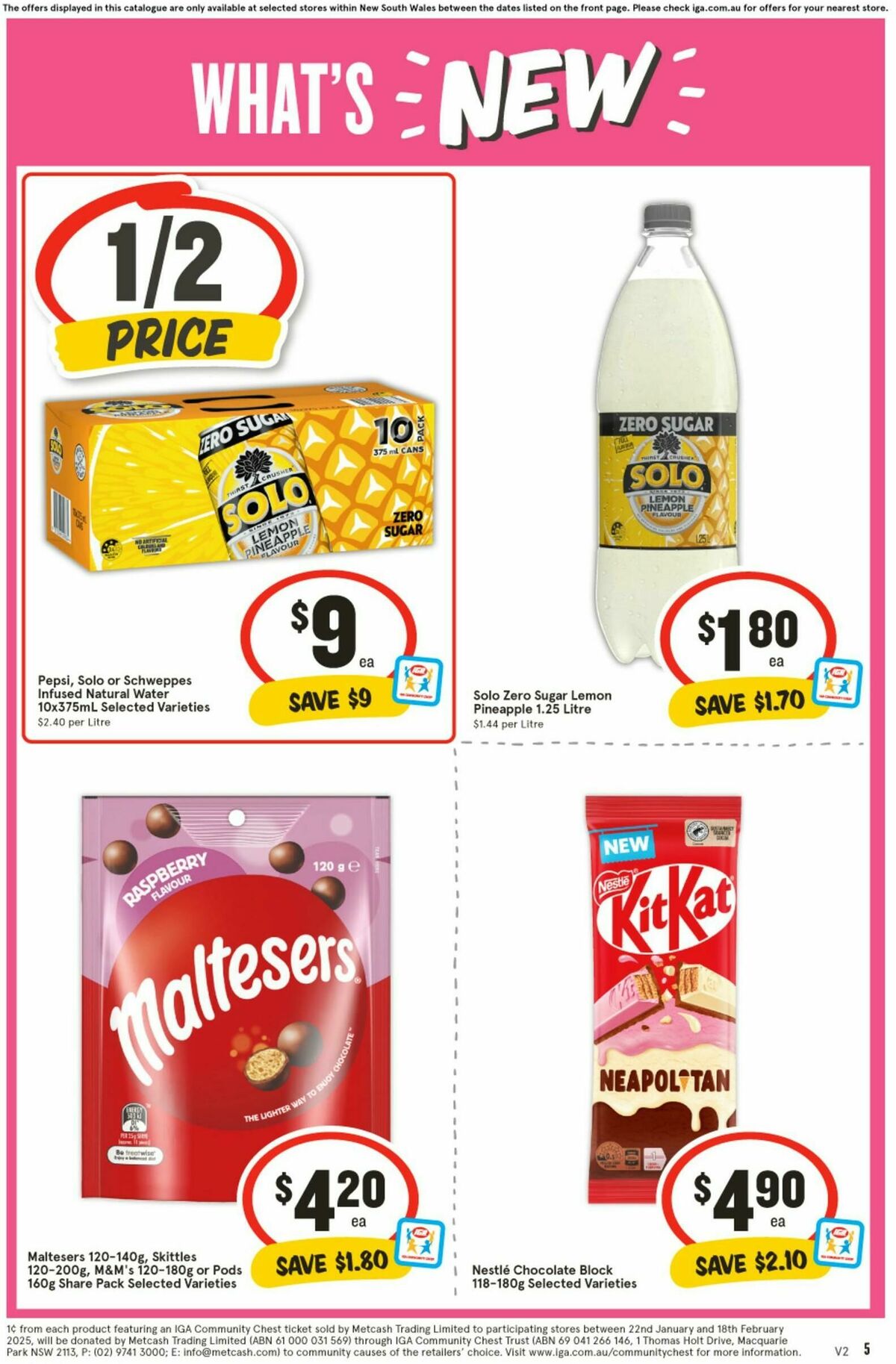 IGA Catalogues from 5 February