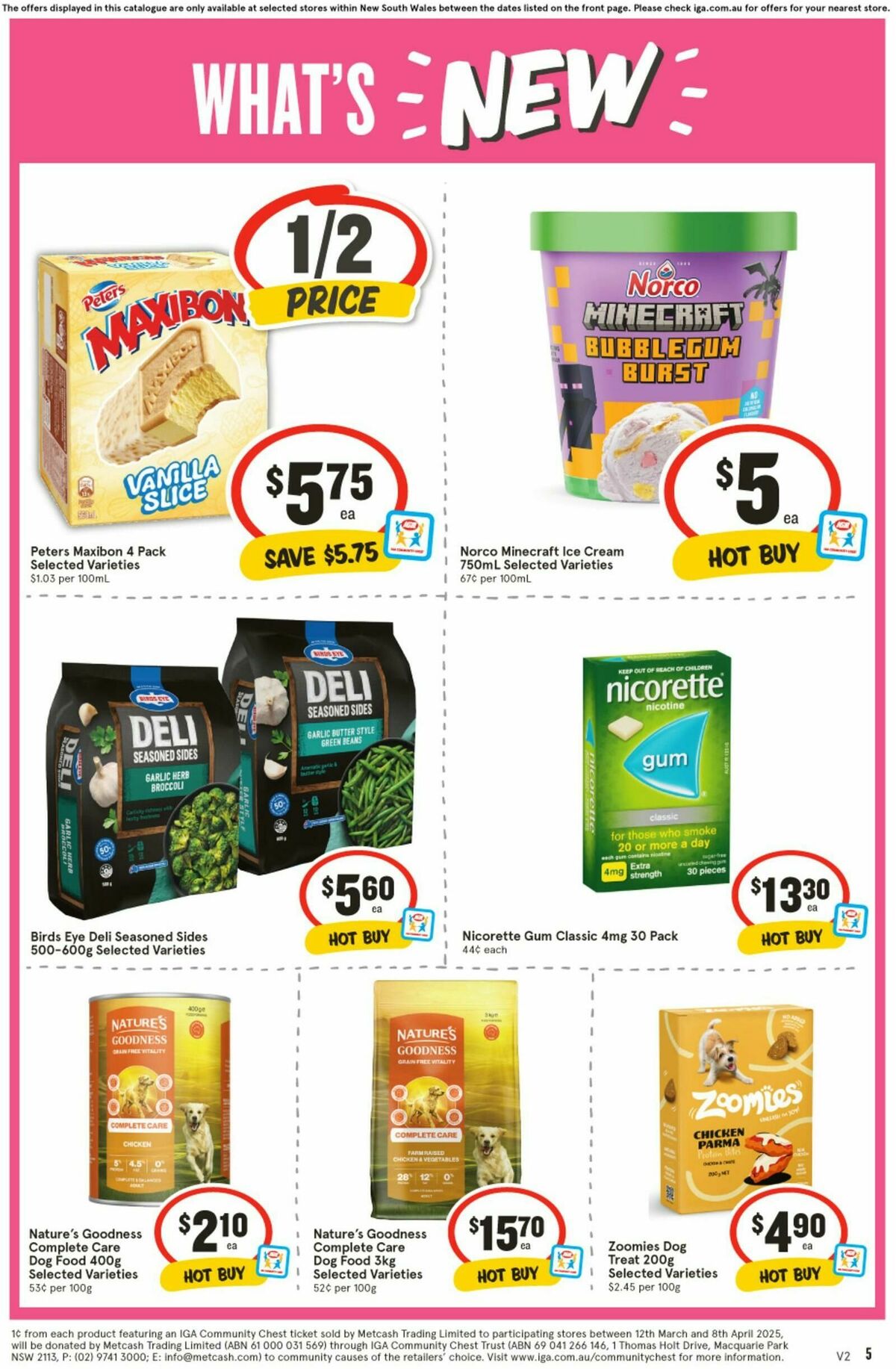 IGA Catalogues from 2 April