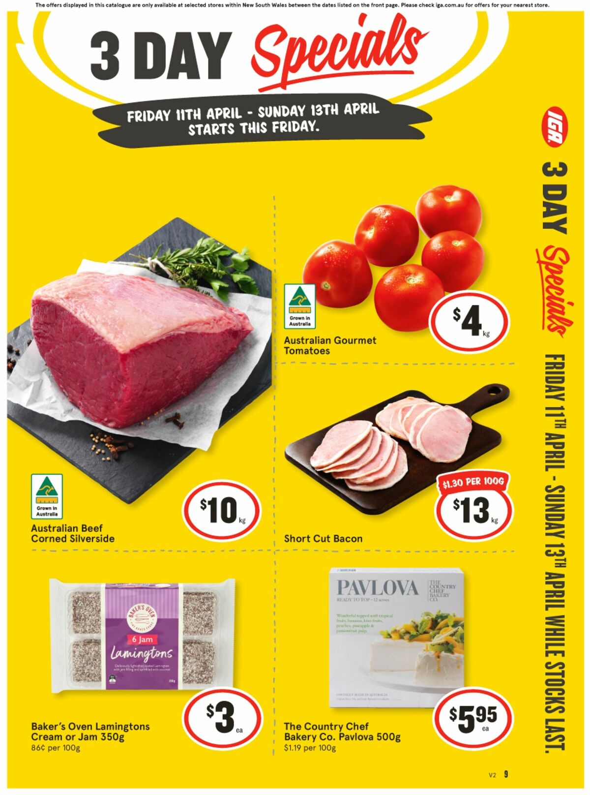 IGA 3 Day Specials Catalogues from 11 April