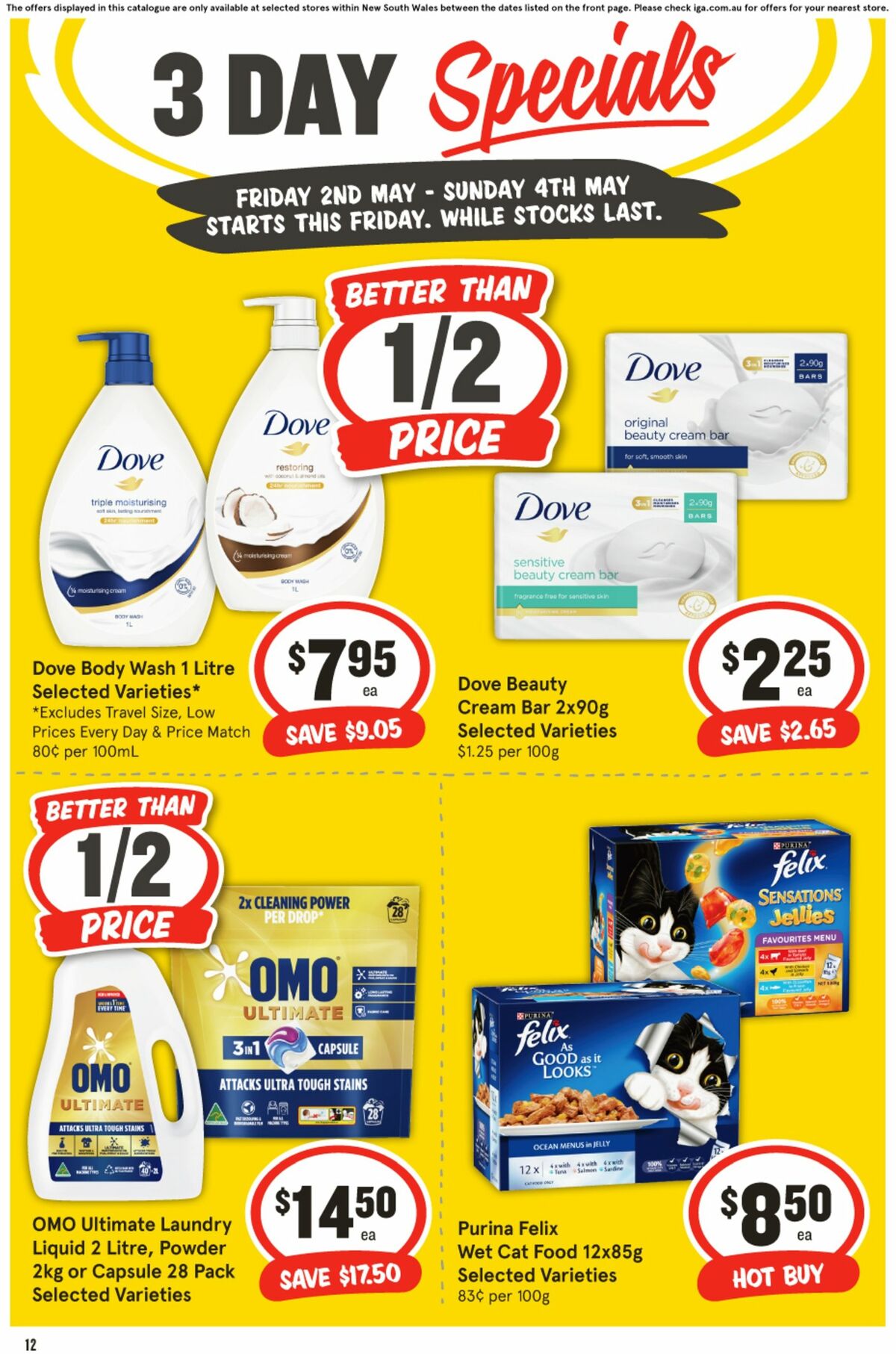 IGA 3 Day Specials Catalogues from 2 May