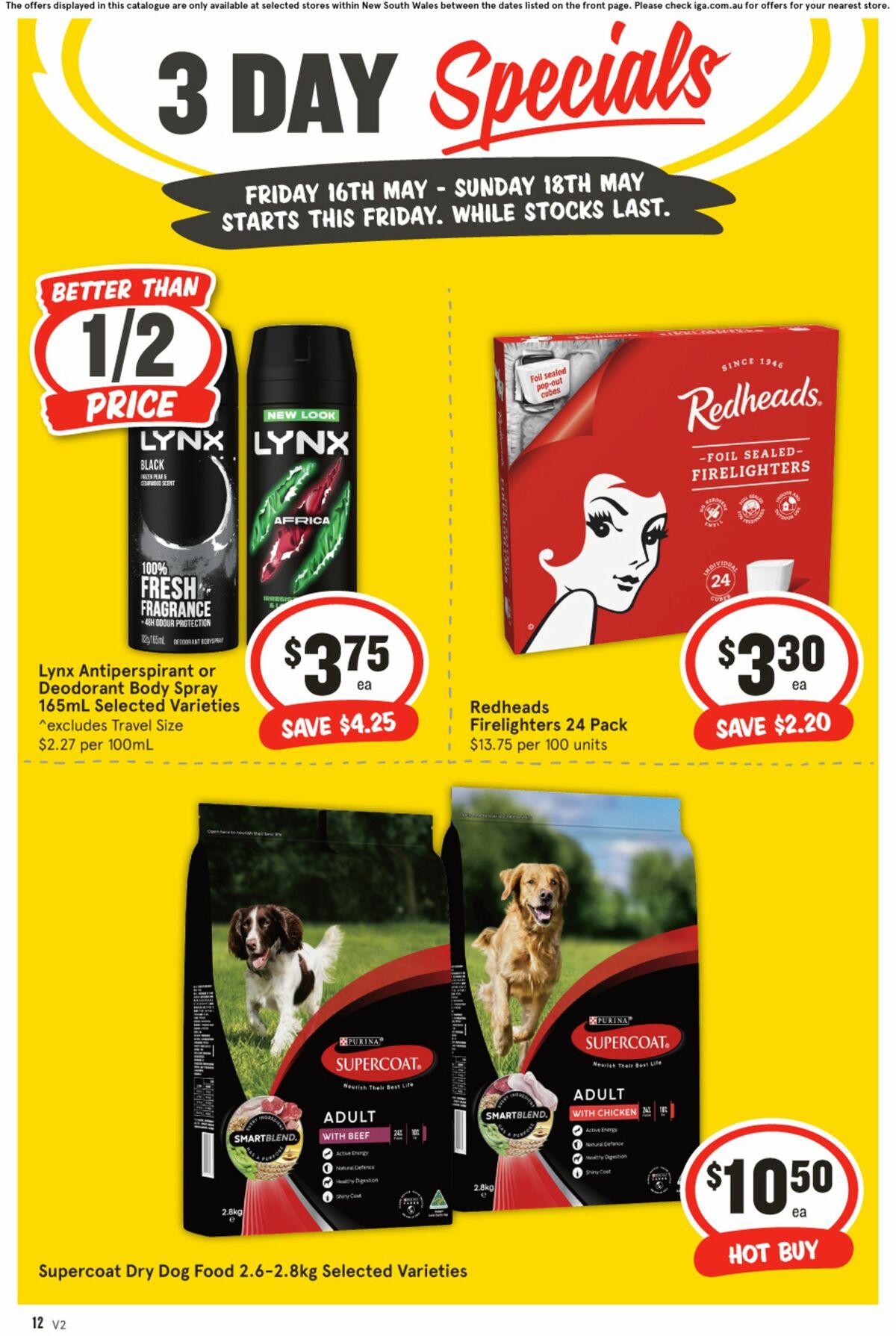 IGA 3 Day Specials Catalogues from 16 May