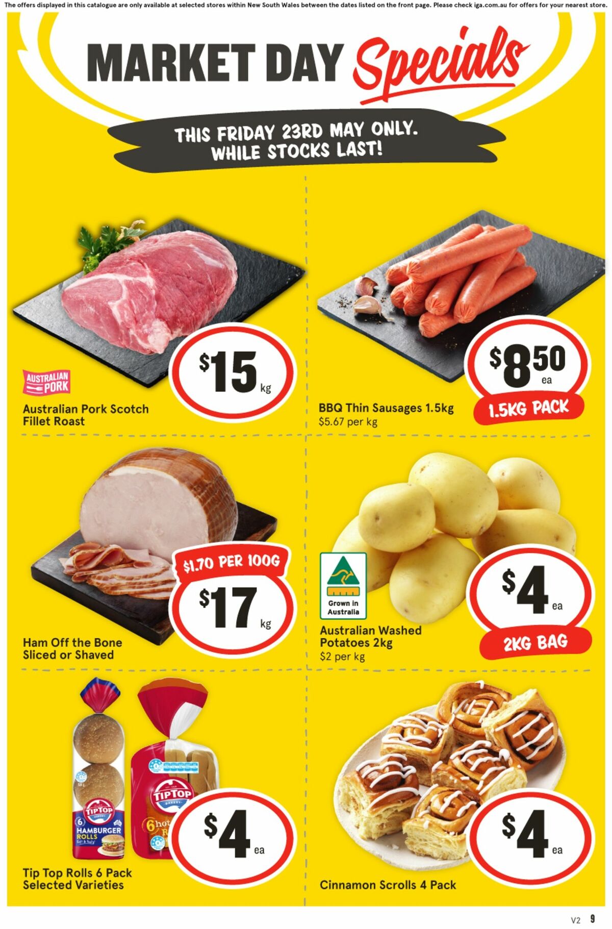 IGA Market Day Specials Catalogues from 23 May