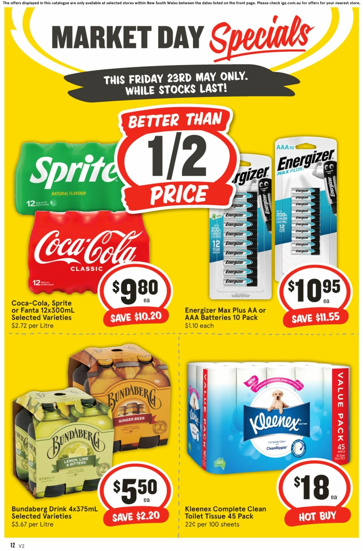 IGA Market Day Specials Catalogues from 23 May