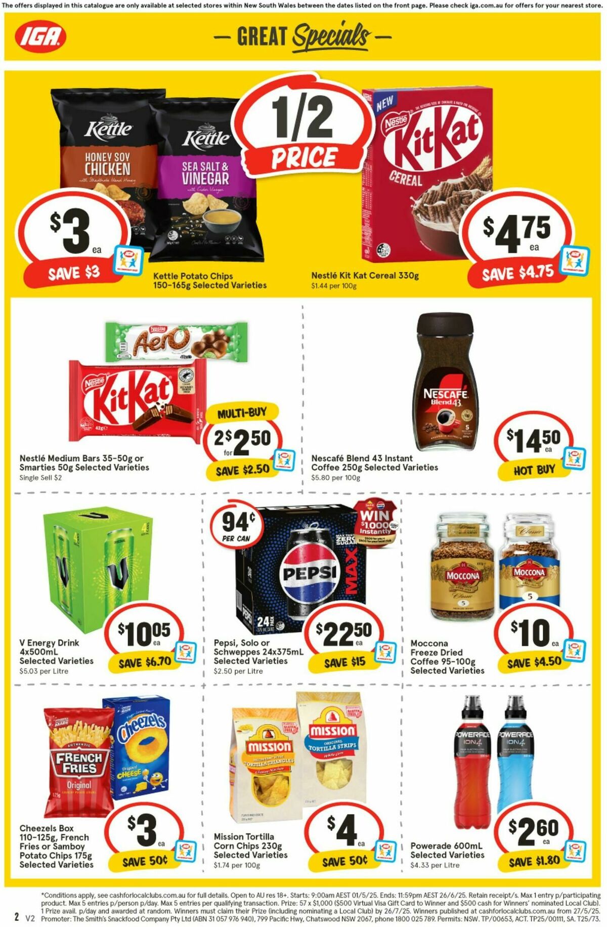 IGA Catalogues from 4 June
