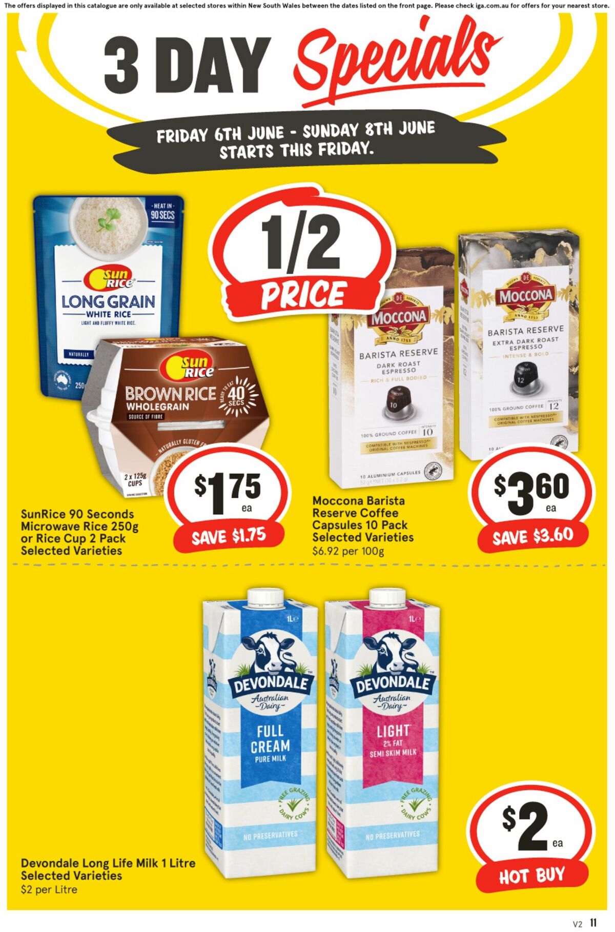 IGA 3 Day Specials Catalogues from 6 June