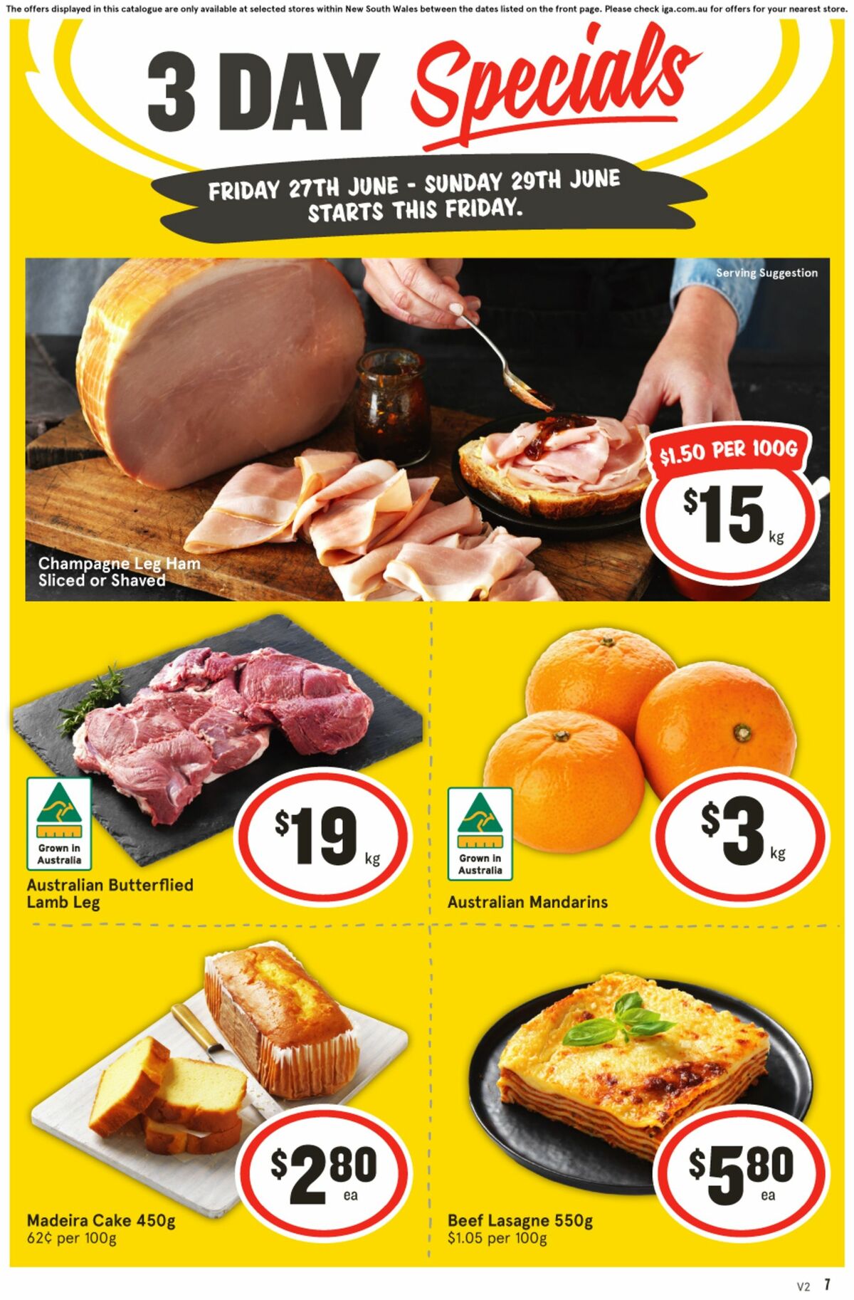 IGA 3 Day Specials Catalogues from 27 June