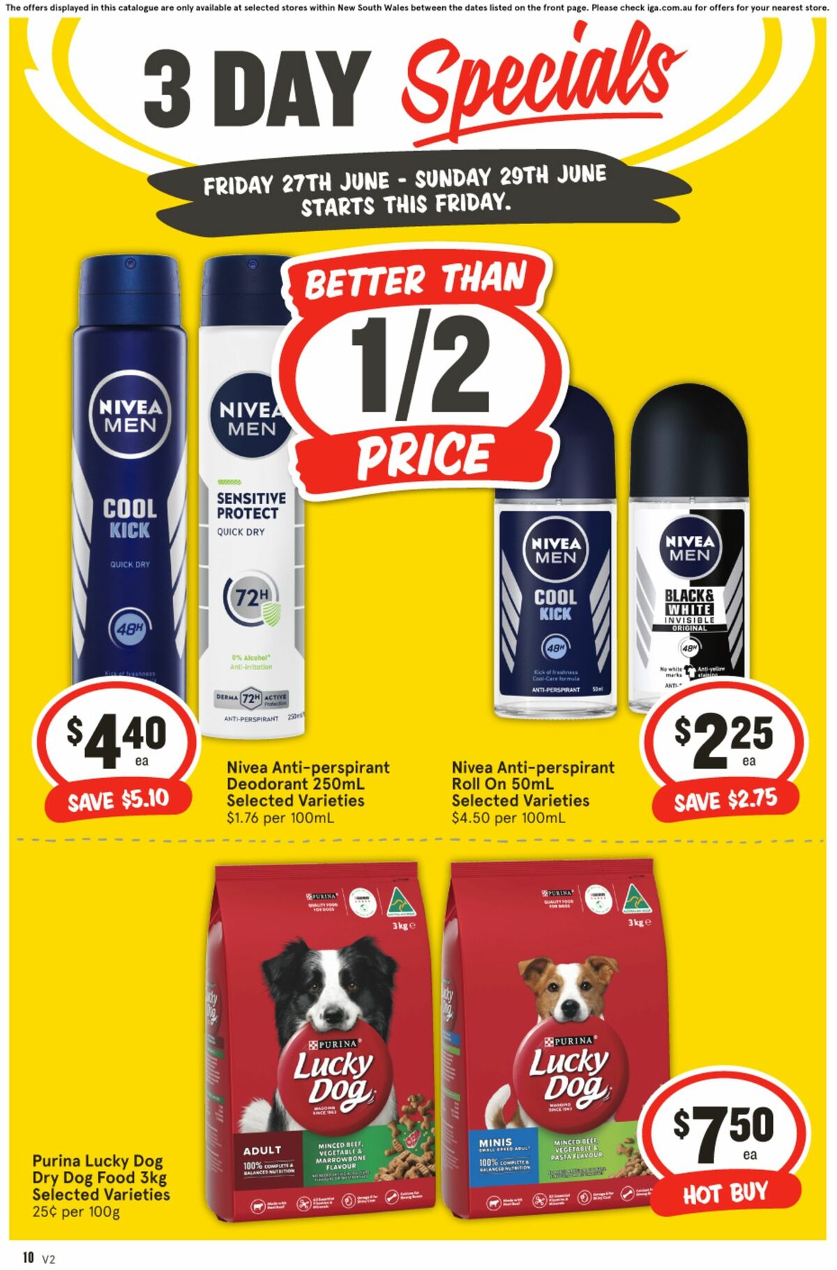 IGA 3 Day Specials Catalogues from 27 June