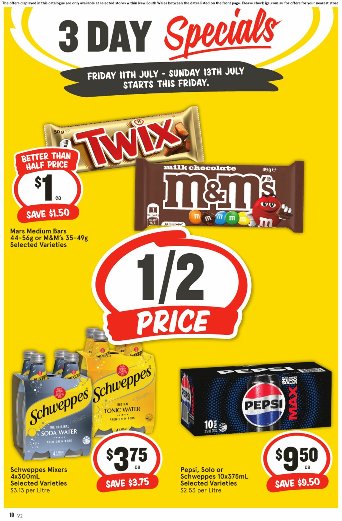 IGA 3 Day Specials Catalogues from 11 July