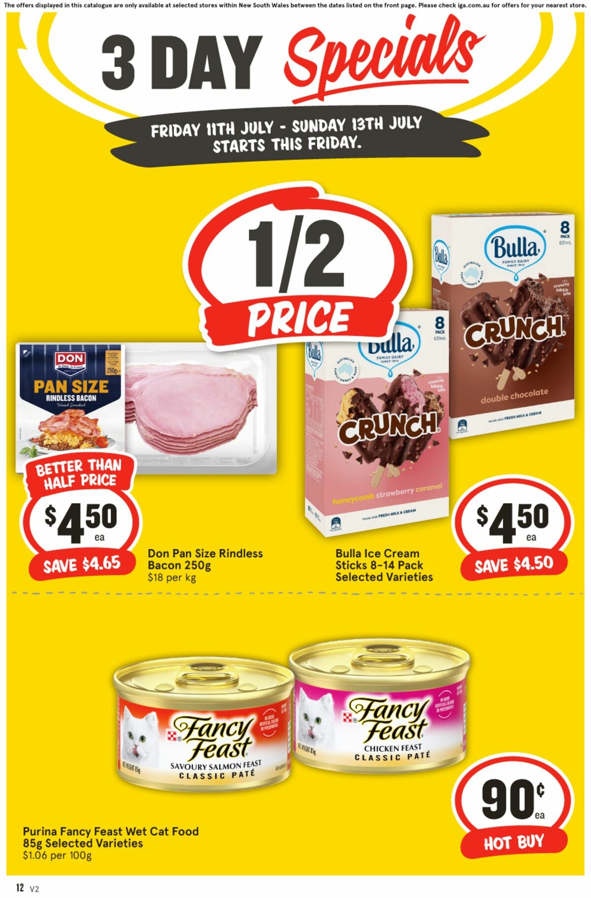IGA 3 Day Specials Catalogues from 11 July