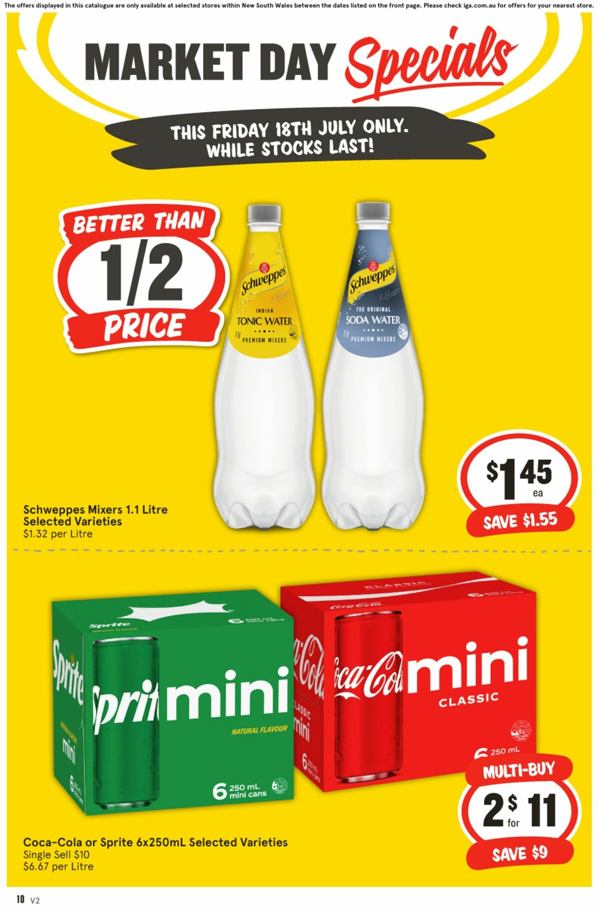IGA Market Day Specials Catalogues from 18 July