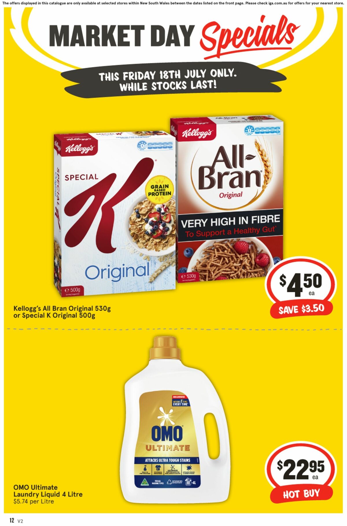 IGA Market Day Specials Catalogues from 18 July