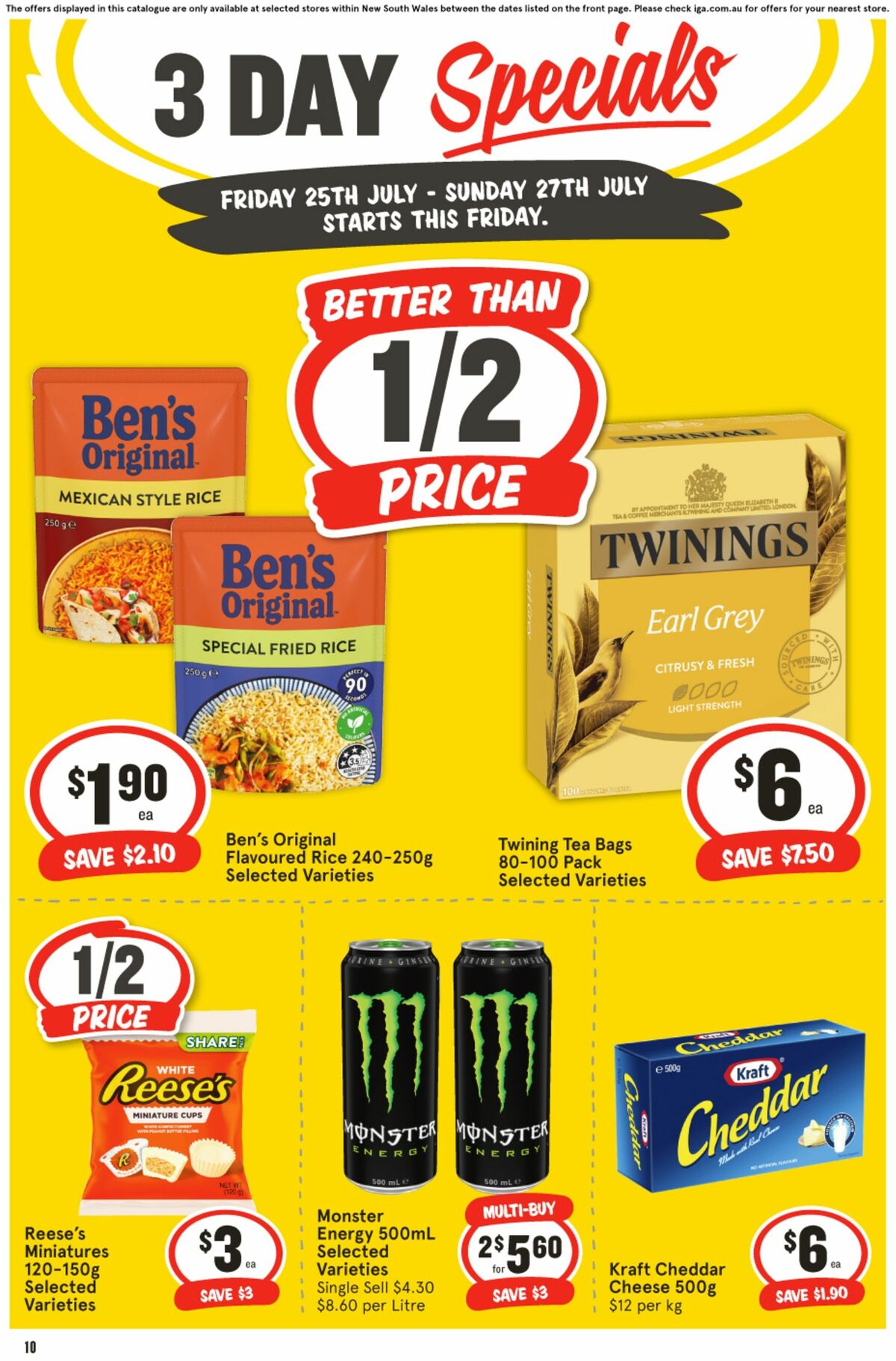 IGA 3 Day Specials Catalogues from 25 July