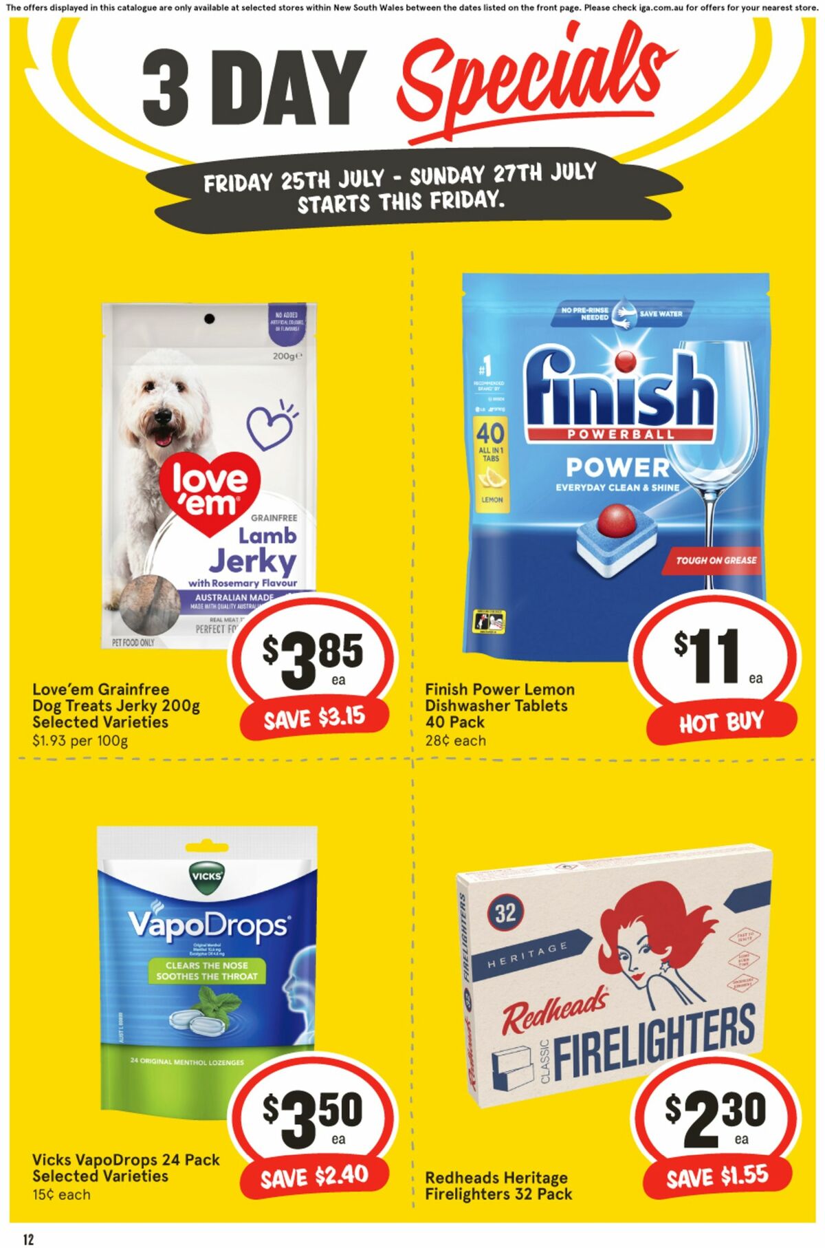 IGA 3 Day Specials Catalogues from 25 July