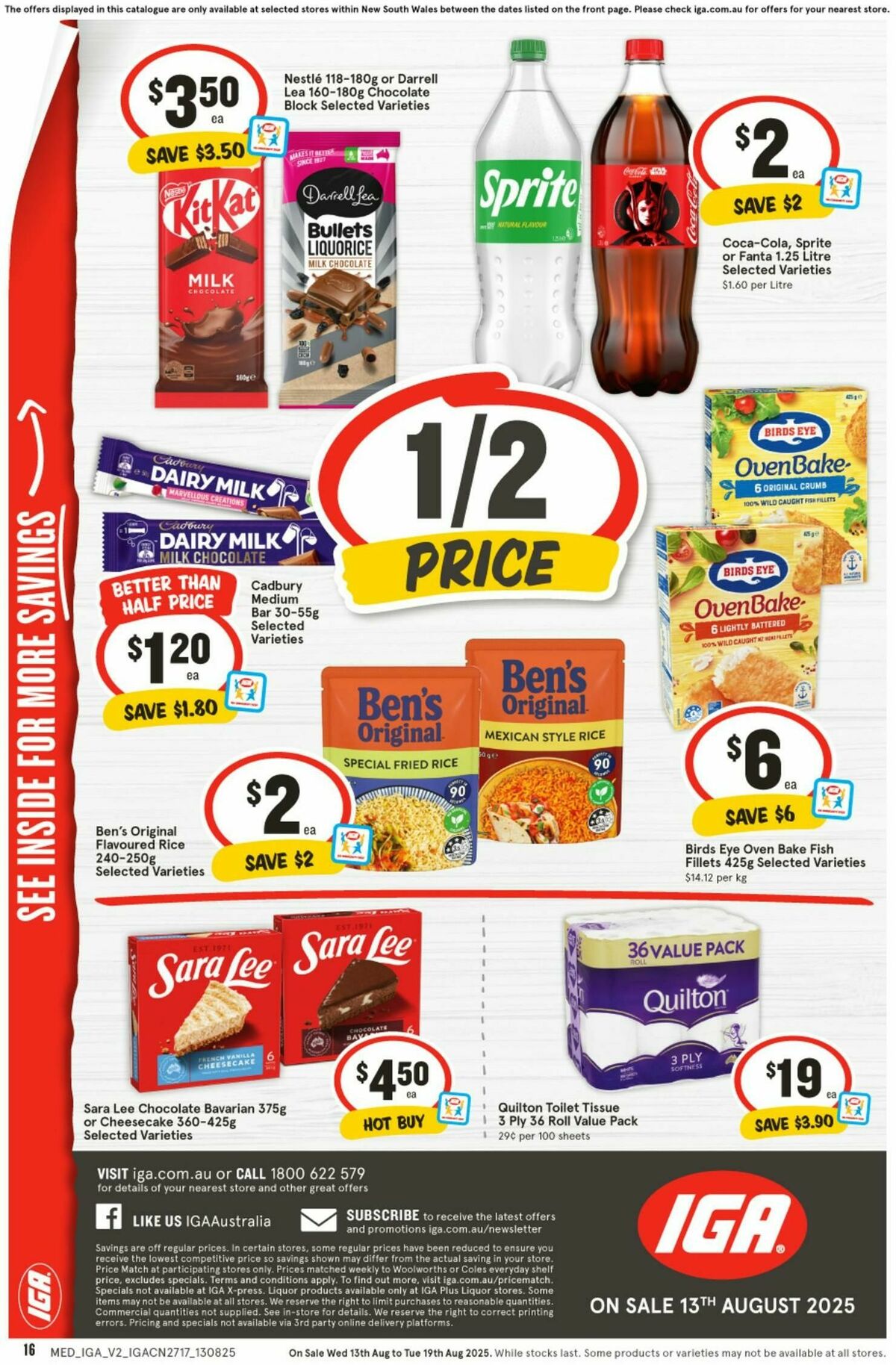 IGA Catalogues from 13 August