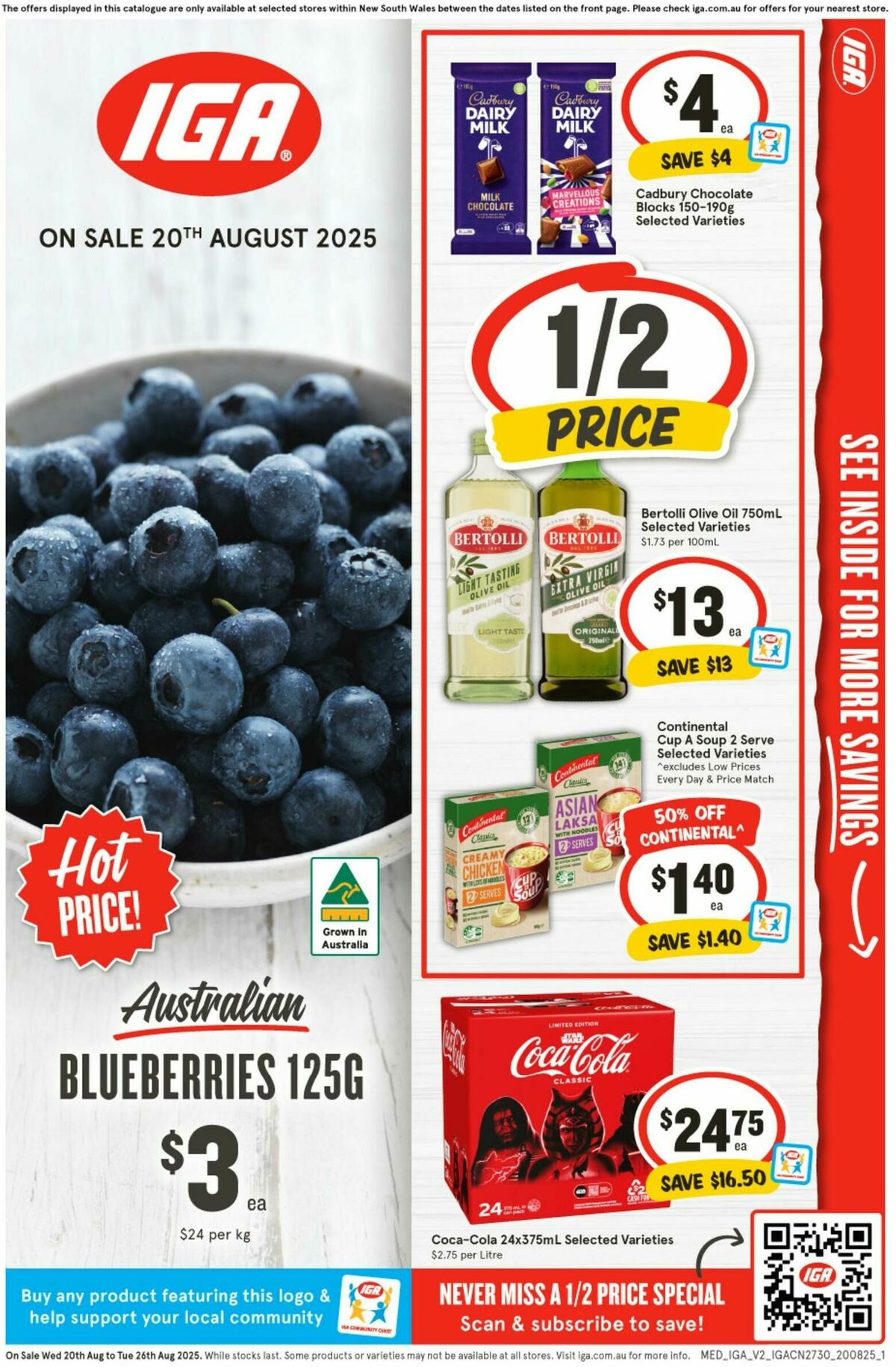 IGA Catalogues from 20 August