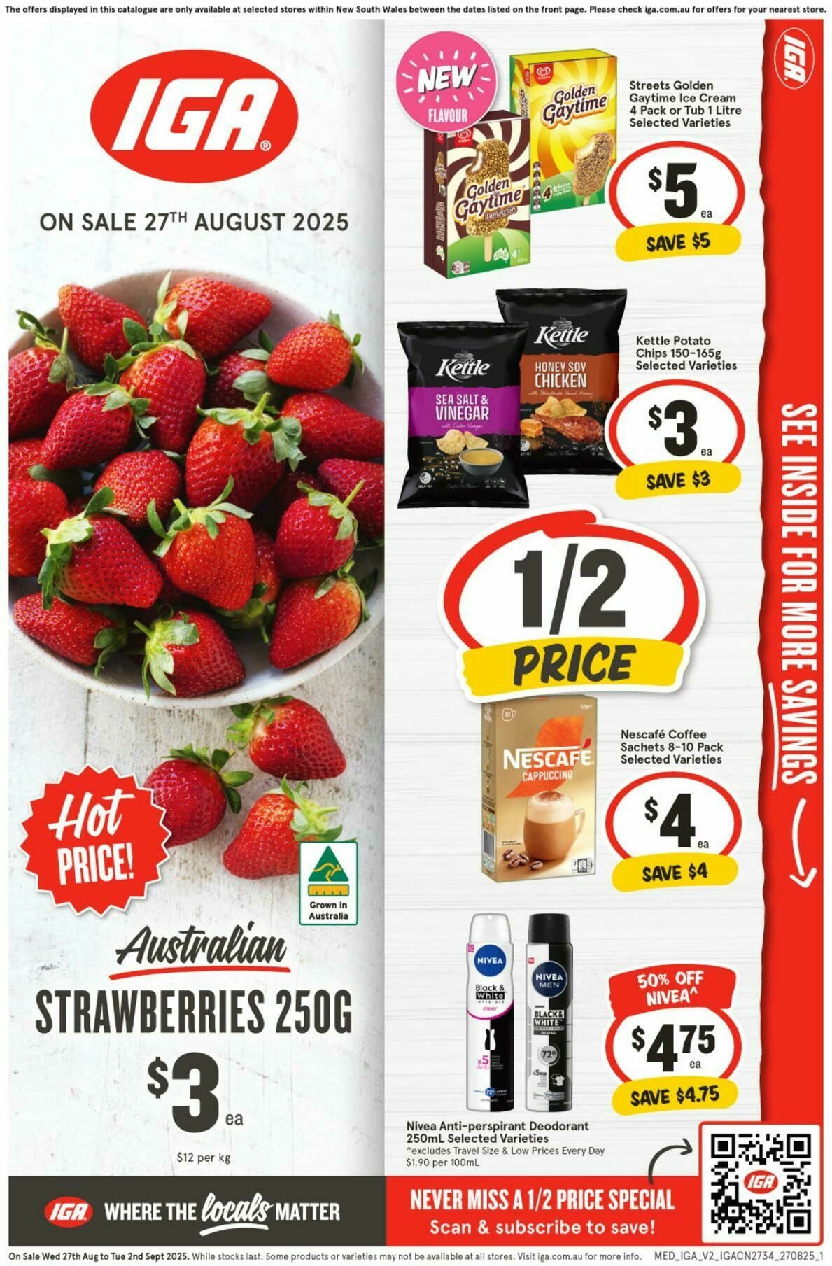 IGA Catalogues from 27 August