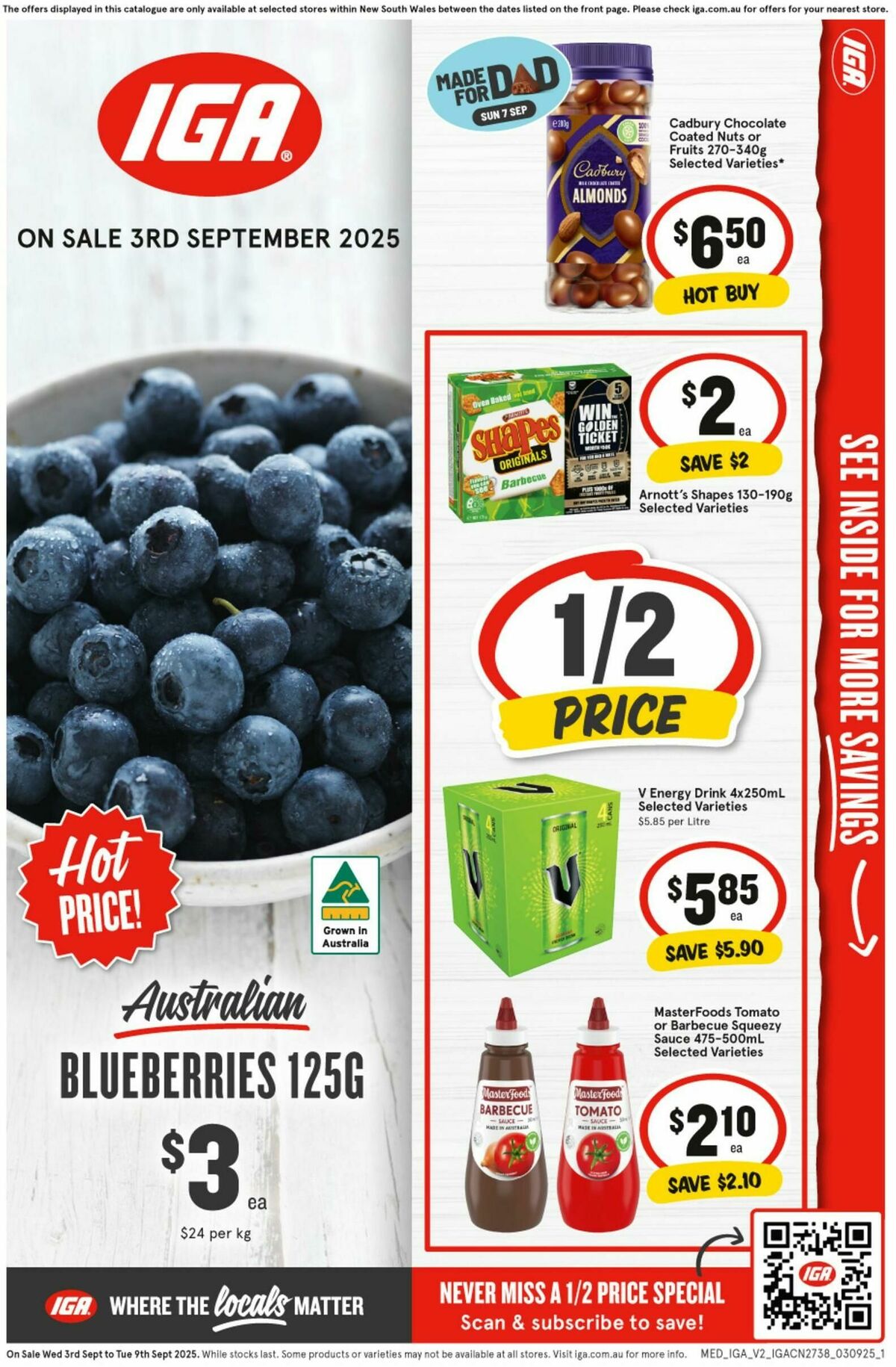 IGA Catalogues from 3 September
