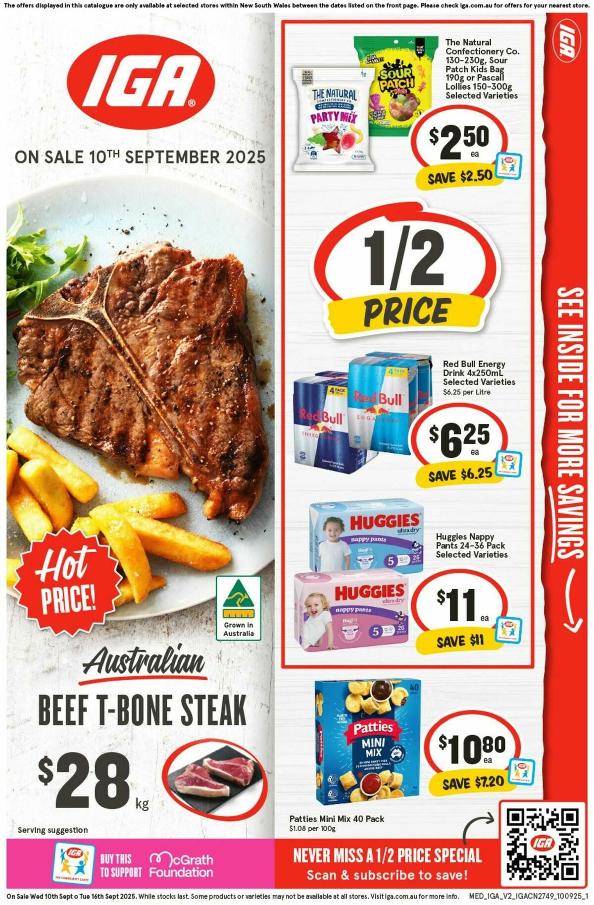 IGA Catalogues from 10 September
